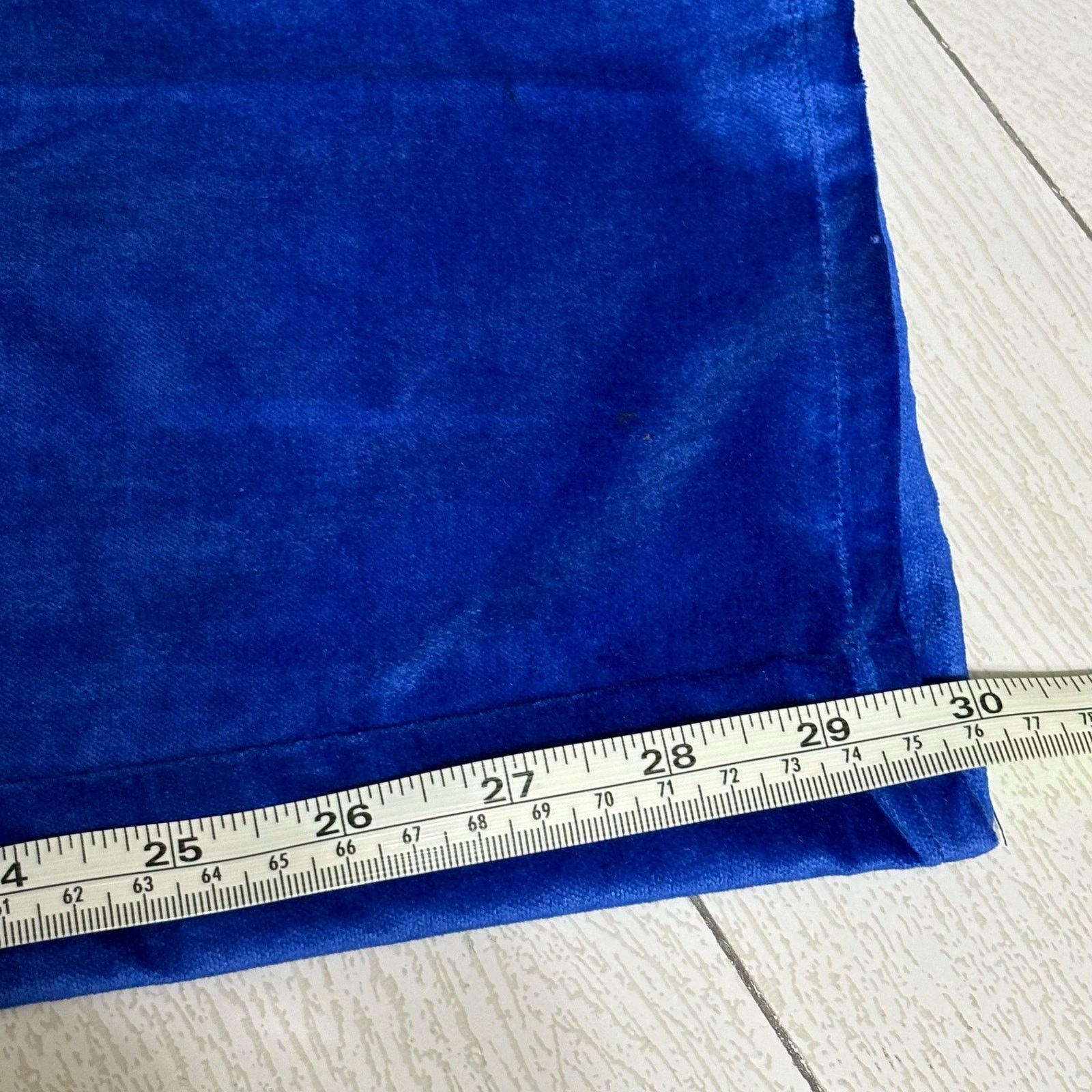Other Woman Within Blue Velour Straight Leg Pants Size 20W Size 42" / US 20 - 8 Thumbnail