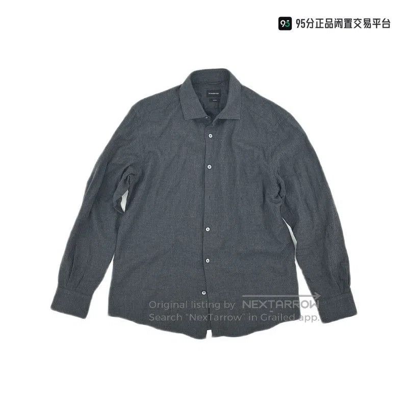 Ermenegildo Zegna Ermenegildo Zegna SS21 Cotton Cashmere Blend Men's Shirt. Size US L / EU 52-54 / 3 - 1 Thumbnail