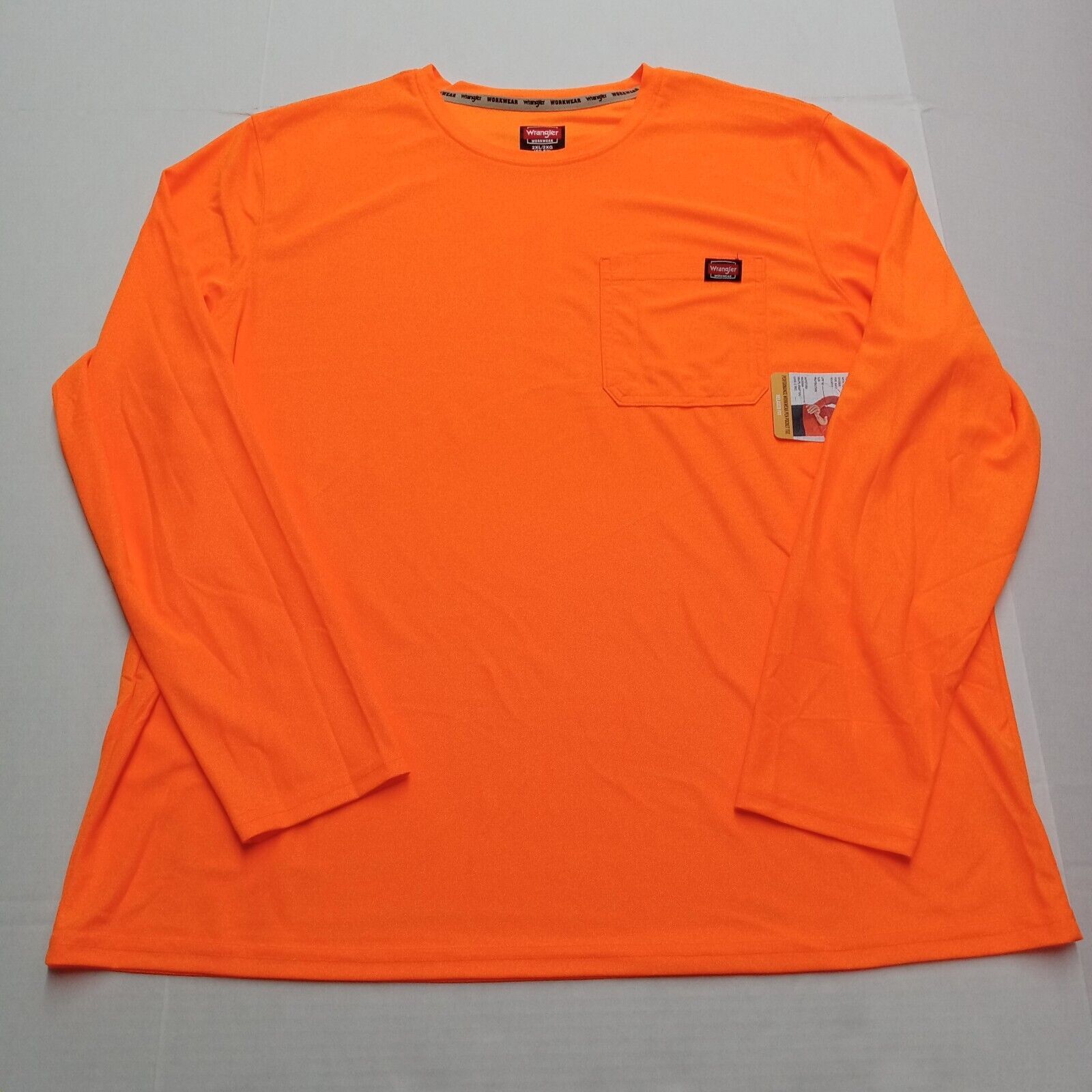 Wrangler Wrangler Pocket Shirt Men's 2XL (50-52) Orange Relaxed Fit Size US XXL / EU 58 / 5 - 1 Thumbnail