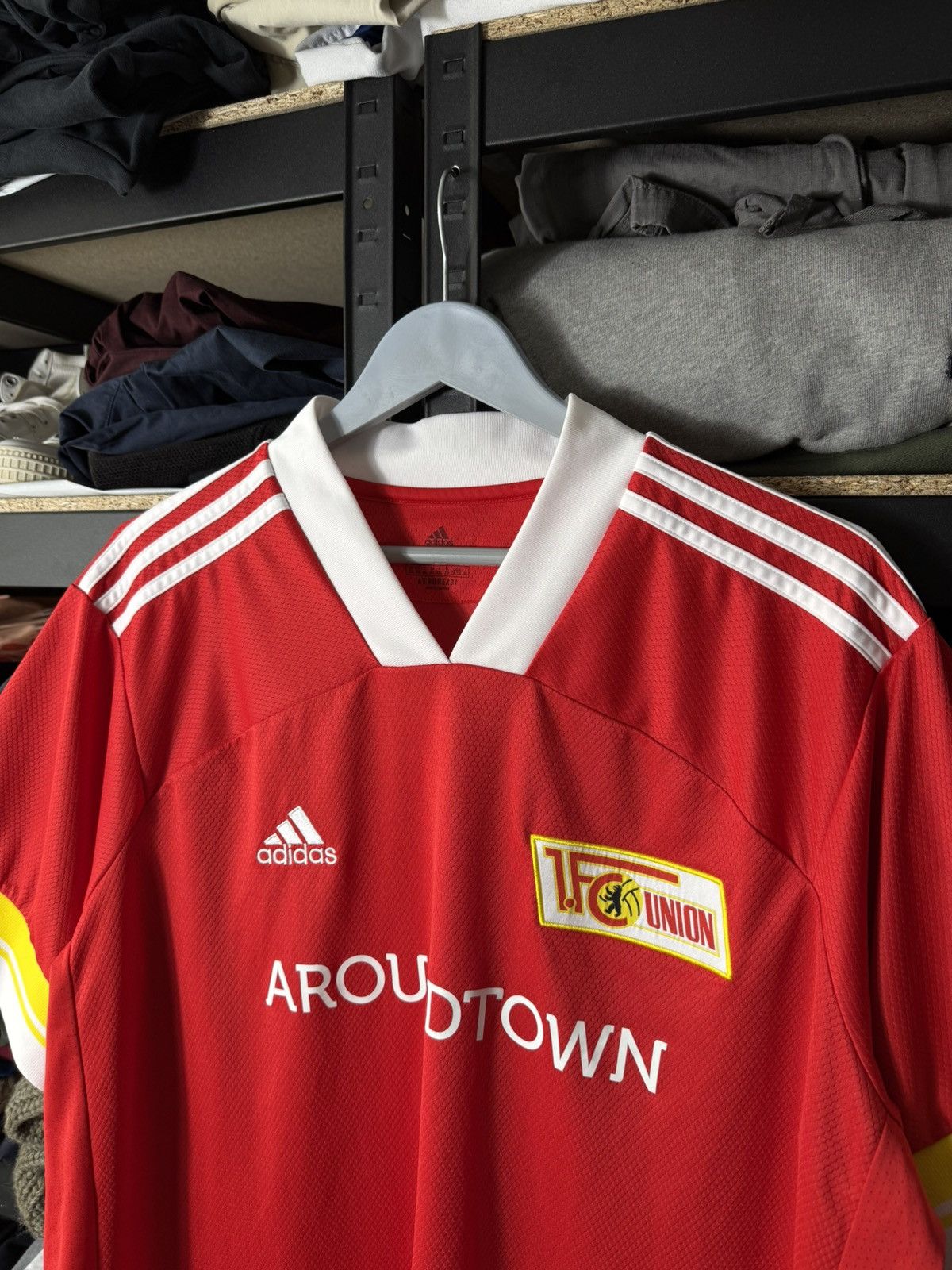 Adidas Adidas Union Berlin Jersey XXL Red Soccer Shirt Aroundtown Size US XXL / EU 58 / 5 - 2 Thumbnail