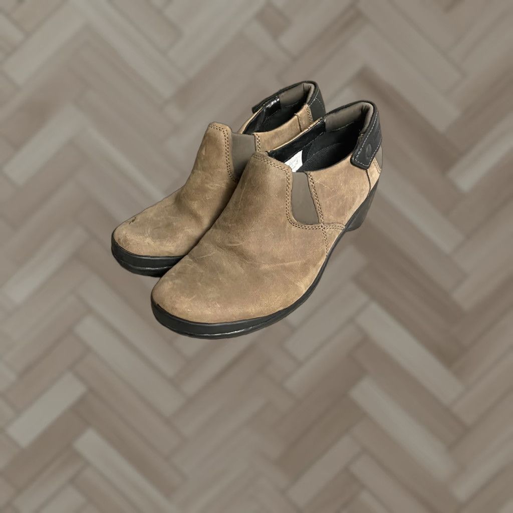 Merrell Merrell Veranda Cloudy Leather Ankle Boots Womens Sz 6 Brown Boots, Slip On, Casual, Travel, Fall, Spring, Summer, Winter Size US 9 / IT 39 - 1 Thumbnail