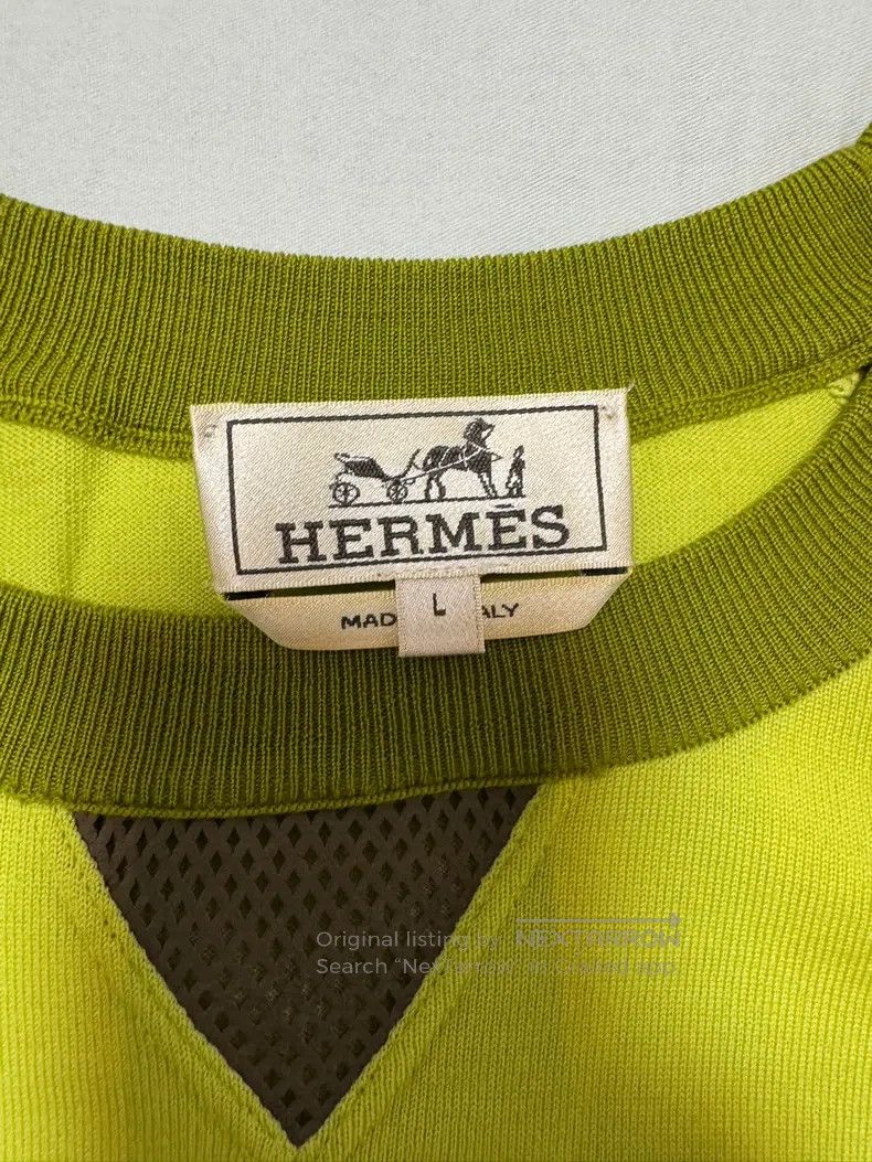 Hermes Hermes Short-sleeve 100% wool Size US L / EU 52-54 / 3 - 5 Thumbnail