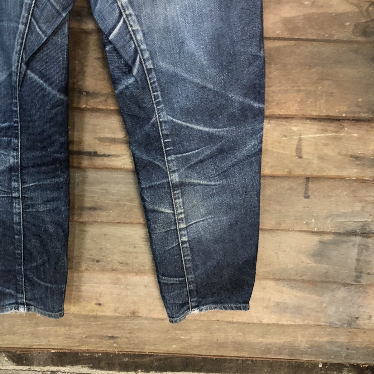 Japanese Brand Uniqlo Jeans Blue faded Distressed Denim Pants #7328 Size US 27 - 19 Thumbnail