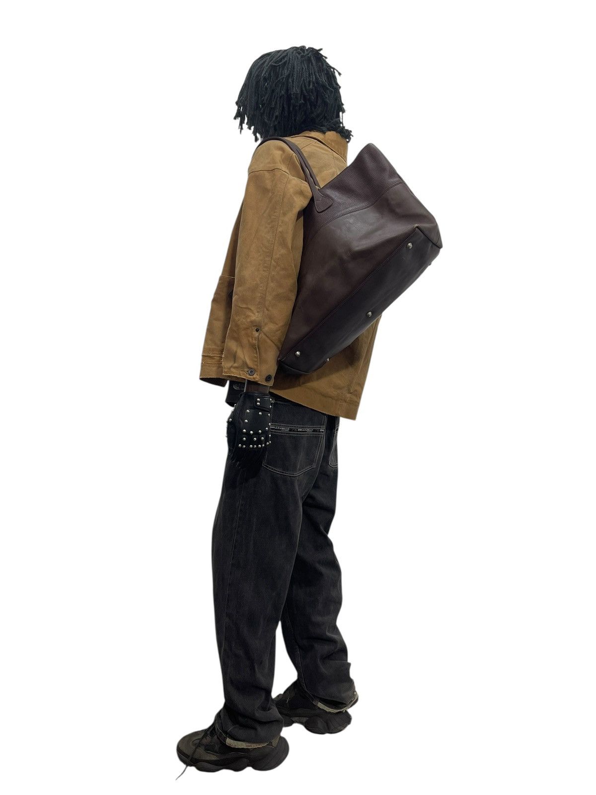 Genuine Leather Full Leather Tusting Handmade in England Tote Bag 6🟩 Size ONE SIZE - 2 Thumbnail