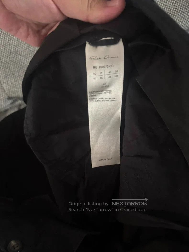 Rick Owens Rick Owens Men's 9-Point Cropped Pants. Size US 34 / EU 50 - 3 Thumbnail