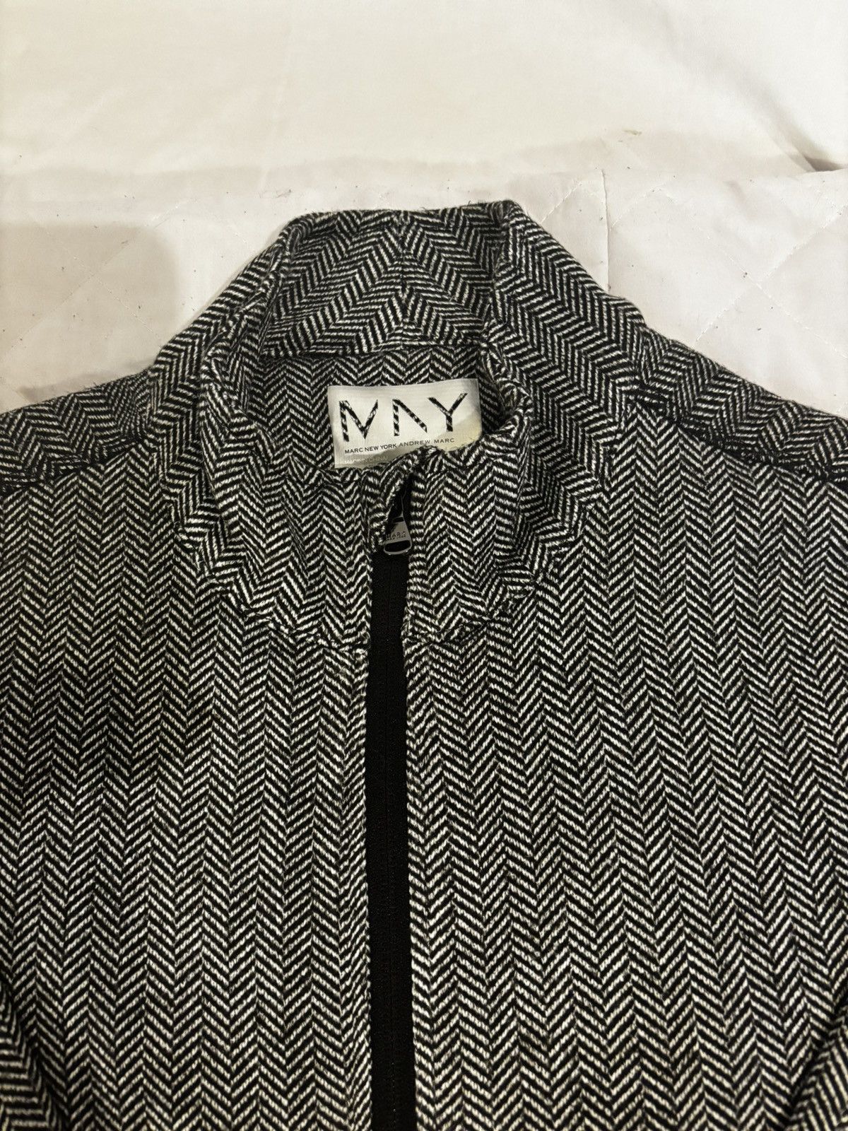 Andrew Marc Black & gray Jacket.uj047 Size US XXS / EU 40 - 2 Thumbnail