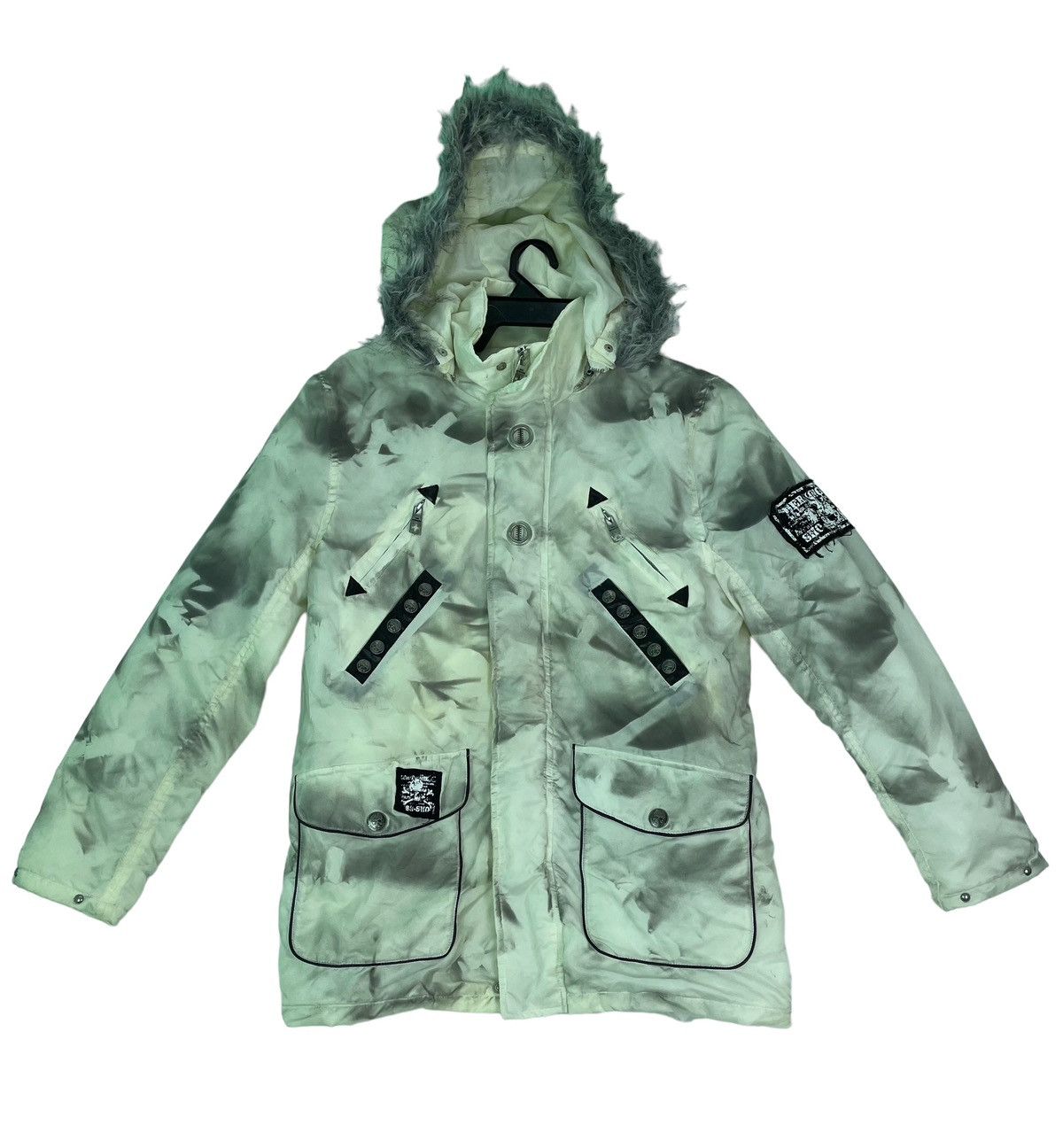 Japanese Brand Berning Sho detachable fur trim hoodie n3-b parka jacket Size US M / EU 48-50 / 2 - 1 Thumbnail