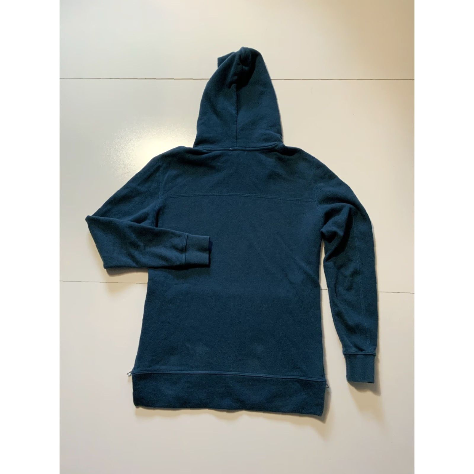 John Elliott John Elliott Hoodie Mens Sz. 1 Dark Teal Blue Terry Fleece Villain Side Zip Pullover Hoodie Size US XS / EU 42 / 0 - 2 Thumbnail