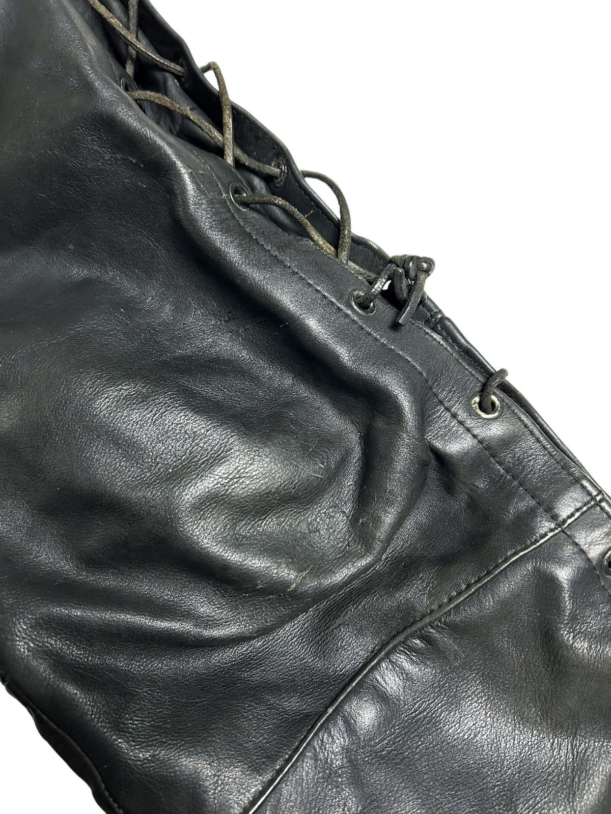 Vintage Vintage moto biker leather pants Size US 33 - 5 Thumbnail