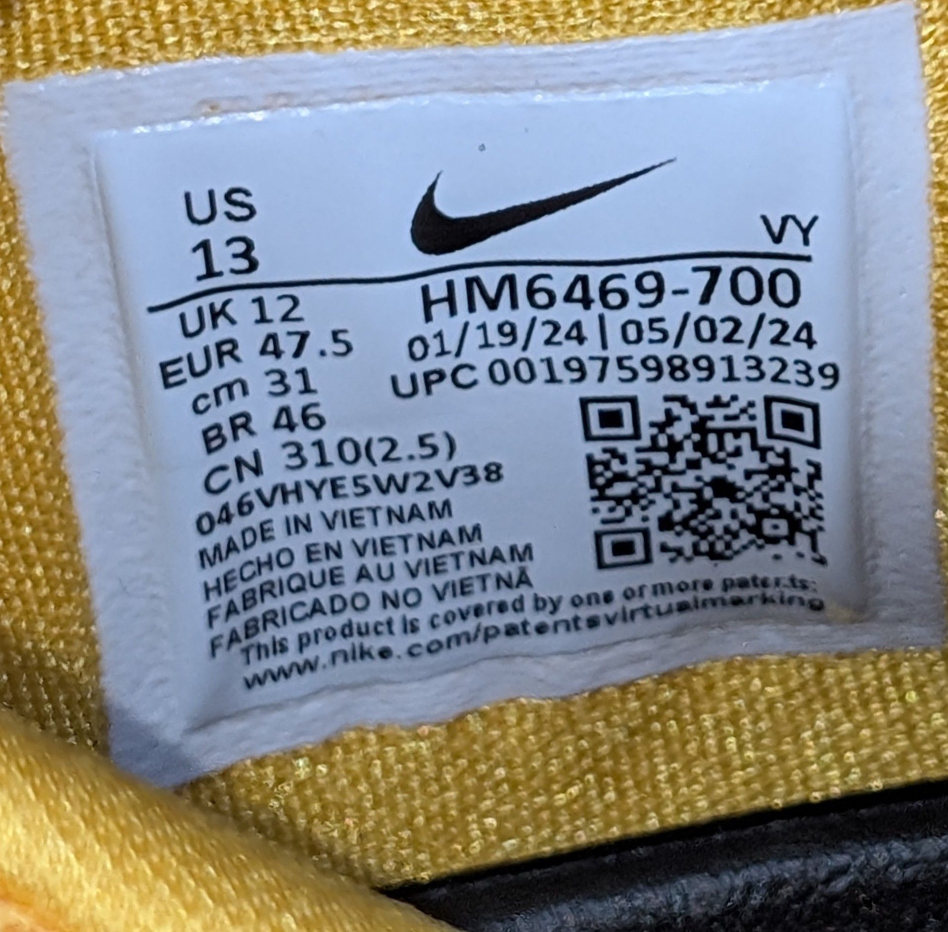 Nike Nike Kobe 8 Protro TB University Gold PE (Unreleased) Size US 13 / EU 46 - 2 Thumbnail