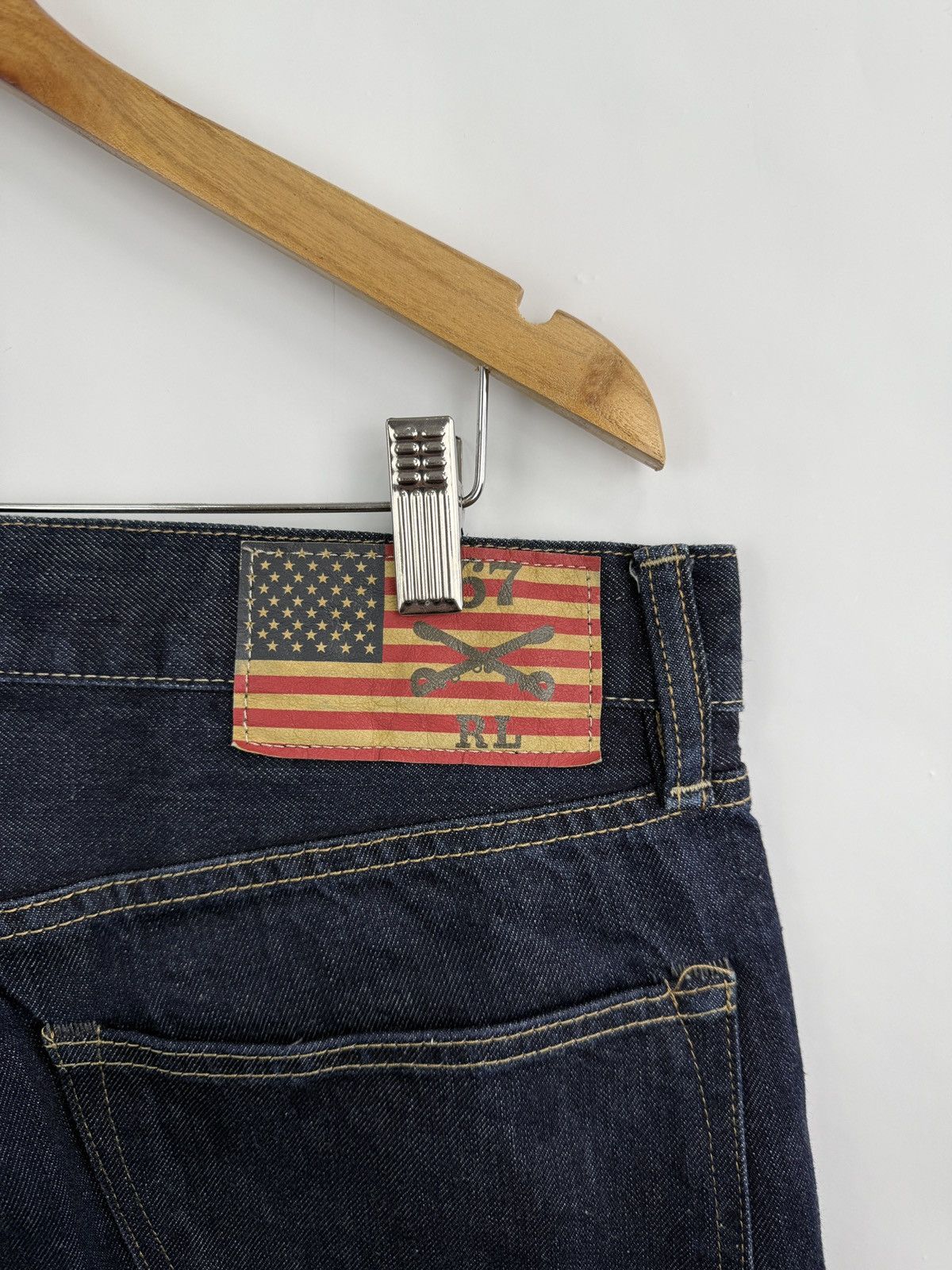 Denim & Supply Ralph Lauren 🇺🇸 Vintage Y2K Ralph Lauren USA Flag Jeans rrl Retro Rare Size US 32 / EU 48 - 6 Thumbnail