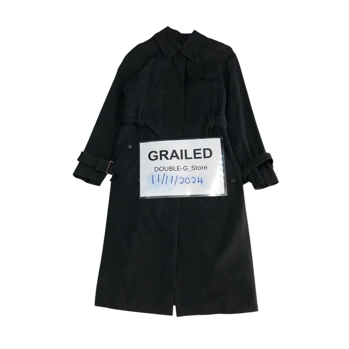Aquascutum × Japanese Brand × Vintage 📌Rich Black- Long Jacket Trench Coat Aquascutum London Size US M / EU 48-50 / 2 - 1 Thumbnail