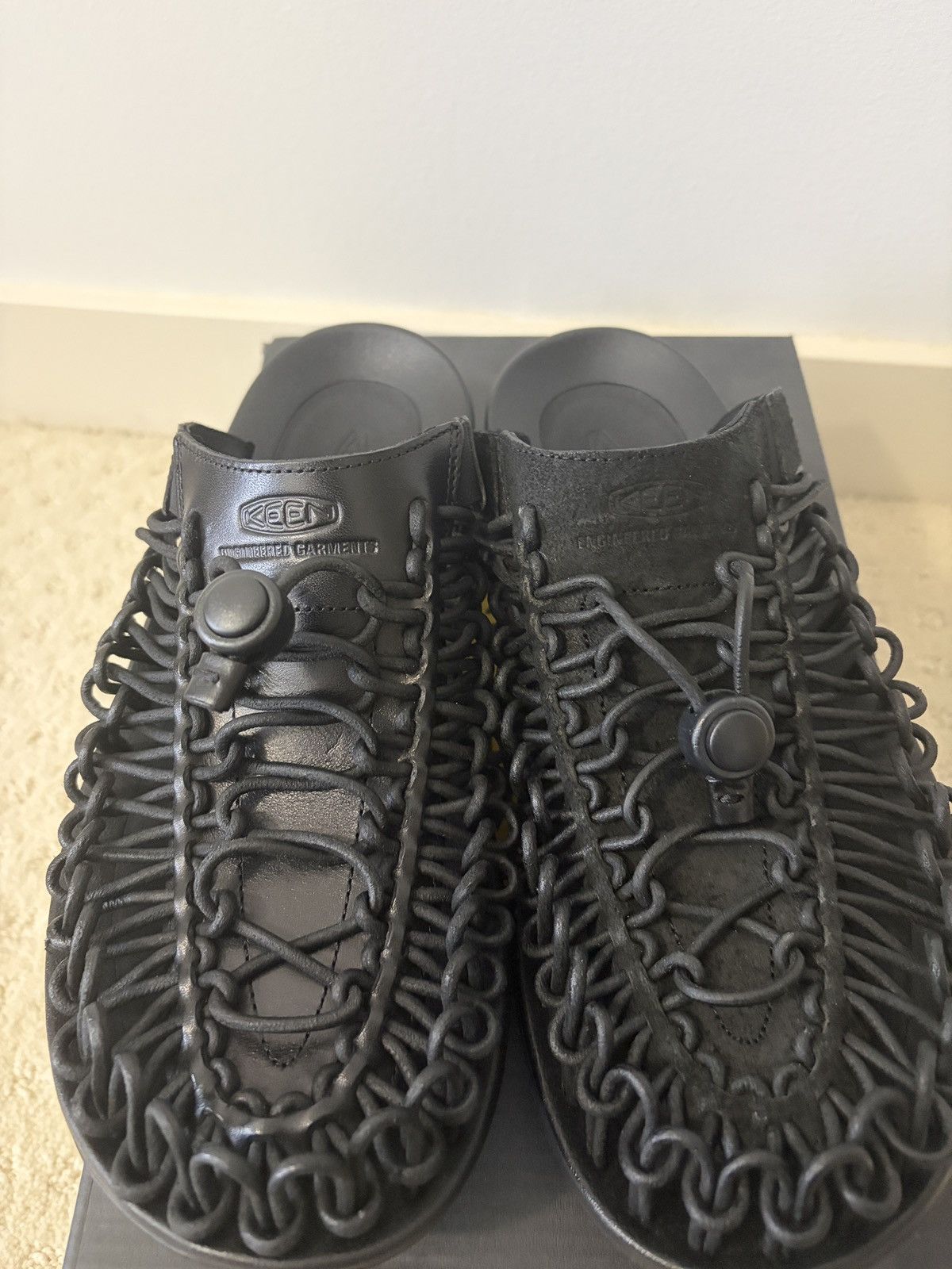 Engineered Garments Keen x Engineered Garments Leather Uneek Slides Size US 9 / EU 42 - 6 Thumbnail