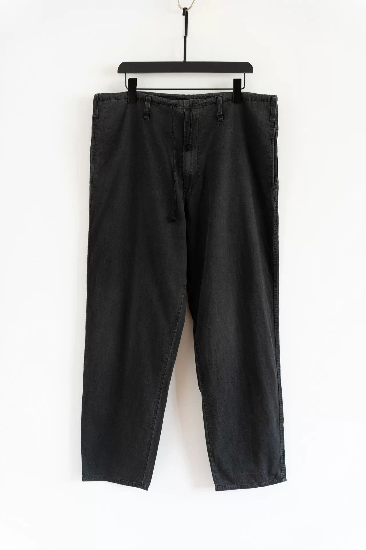 Yohji Yamamoto Yohji Yamamoto Black Straight Leg Pants Size US 26 / EU 42 - 1 Thumbnail