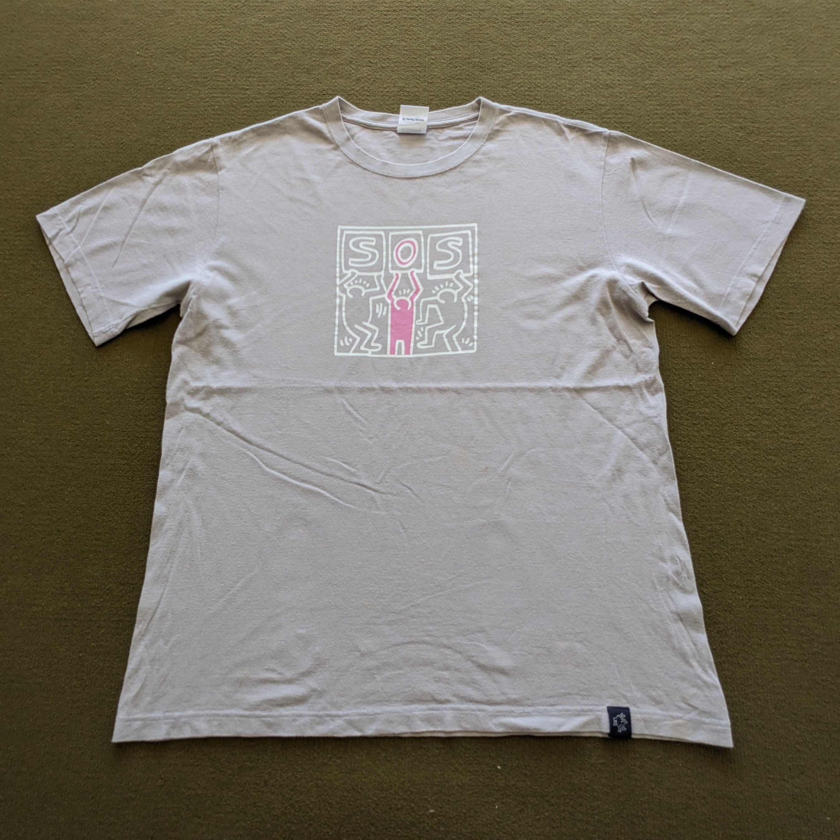 Keith Haring Vintage KEITH HARING Fashion Designer Brand T-shirt Size US L / EU 52-54 / 3 - 3 Thumbnail