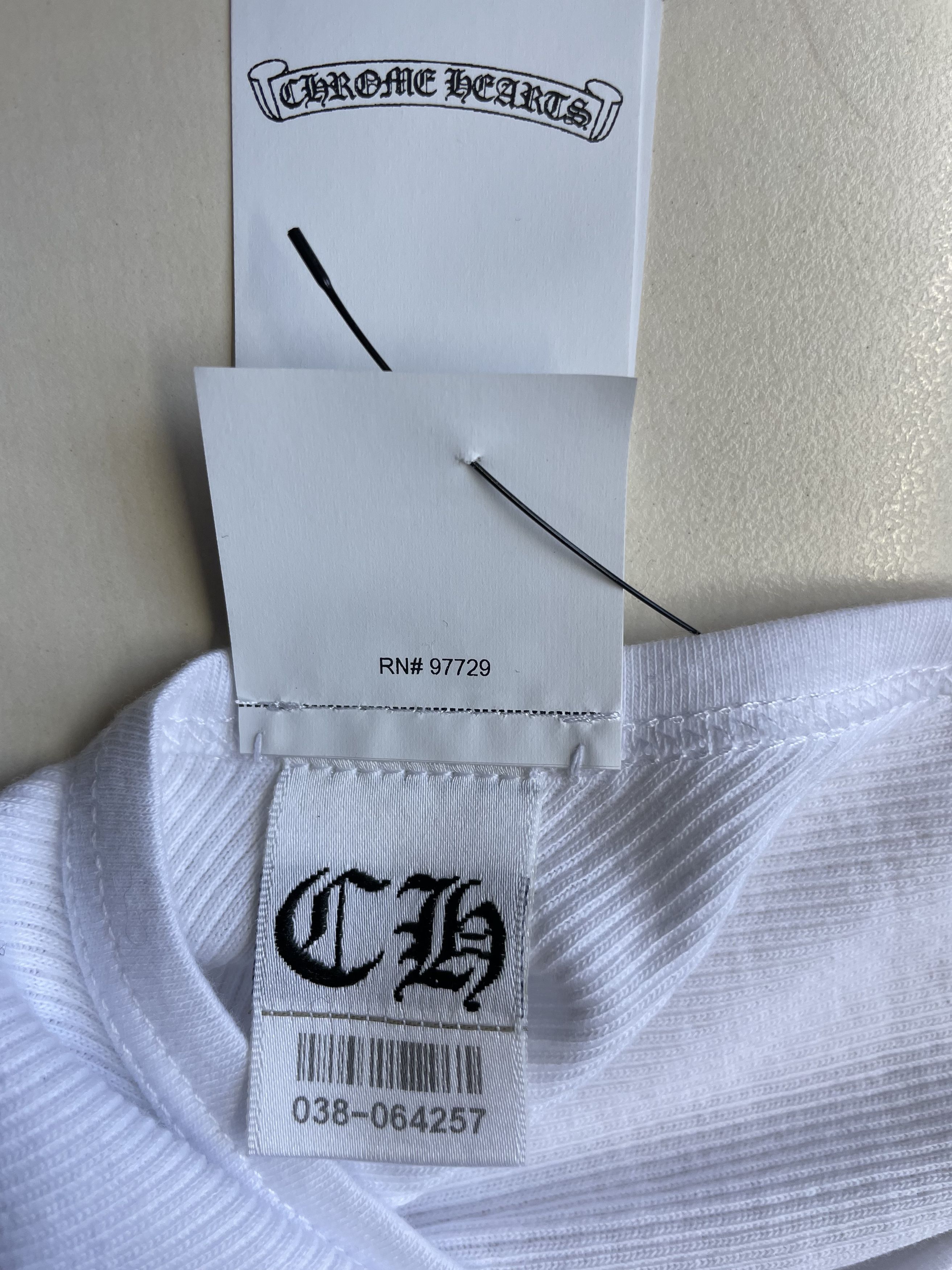Chrome Hearts Chrome Hearts White Beaded Cross Leather Logo Tank Top Size M / US 6-8 / IT 42-44 - 9 Thumbnail