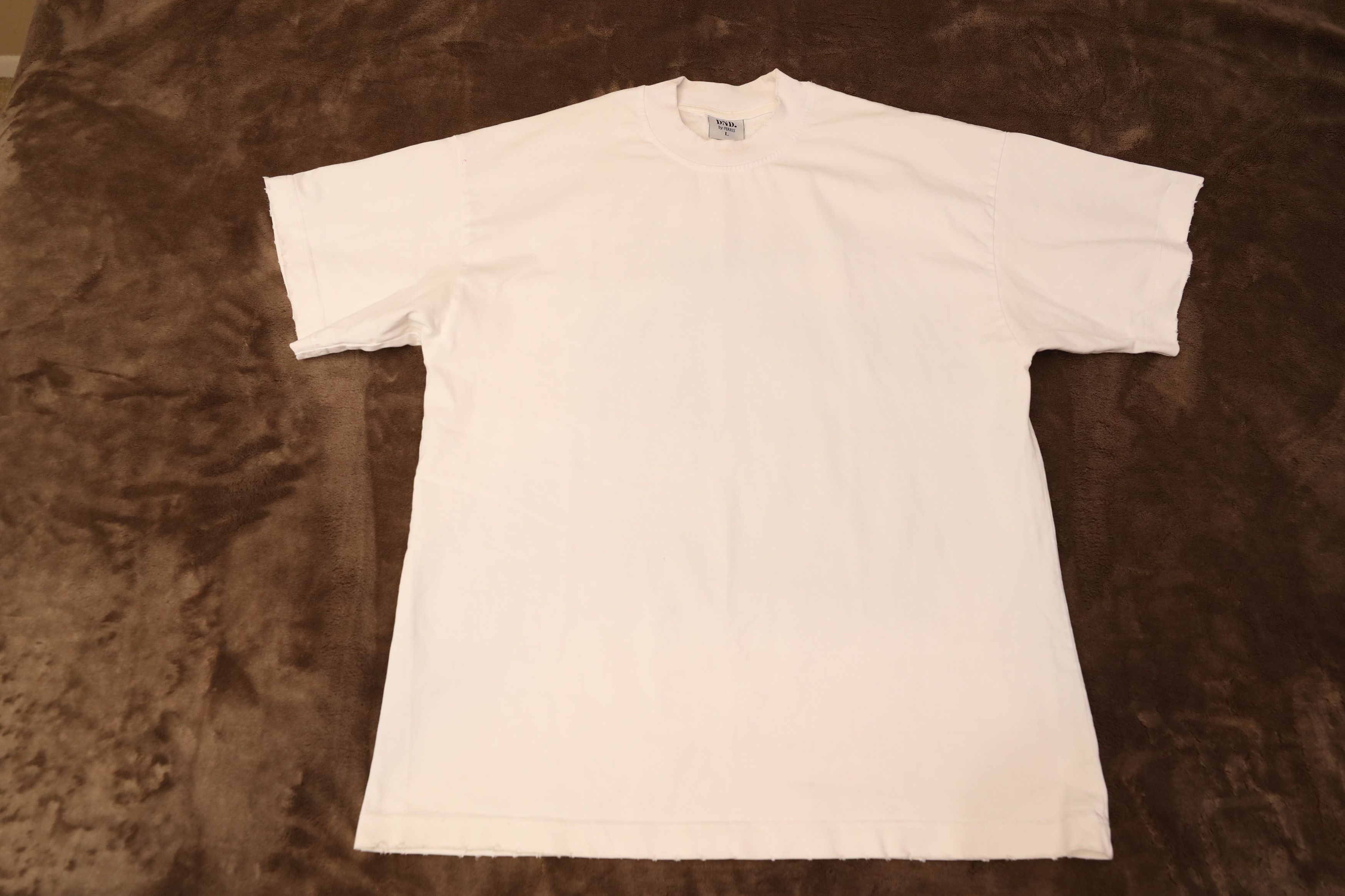 Other The Perfect T - Blank Washed and Distressed White Tee (L) Size US L / EU 52-54 / 3 - 5 Thumbnail