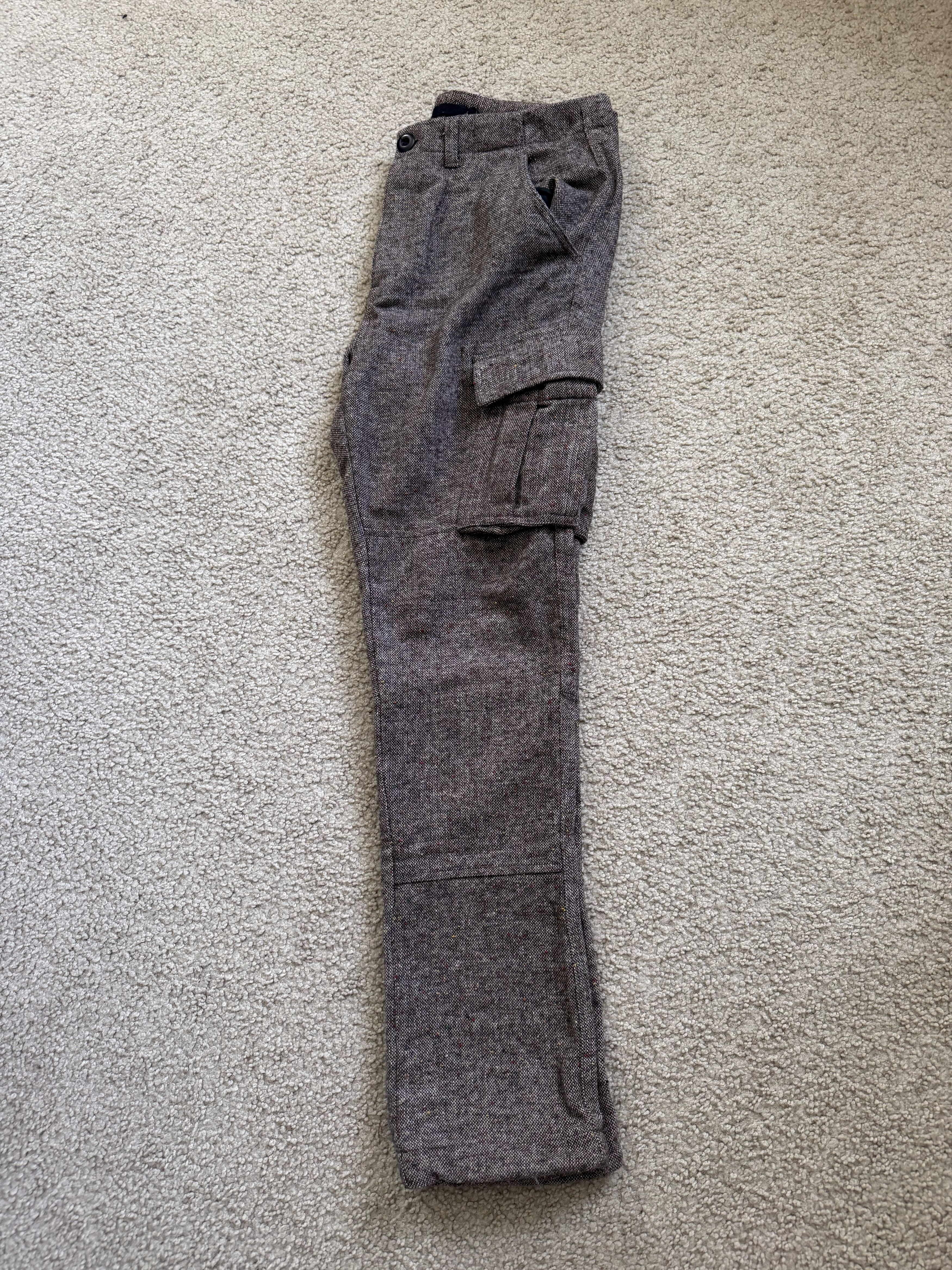 Richie Le Collection Richie Le Collection Tweed Cargo Trousers Size US 30 / EU 46 - 3 Thumbnail