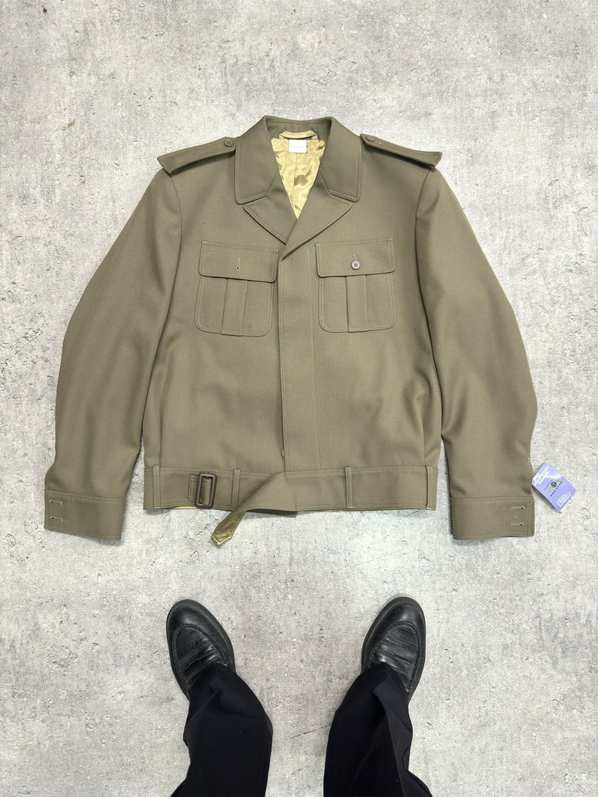 Japanese Brand ᶠᵃⁿᶜʸᵍᵘʸ BOXY Vintage Military Jacket Cropped 90s Polizei Size US L / EU 52-54 / 3 - 1 Thumbnail