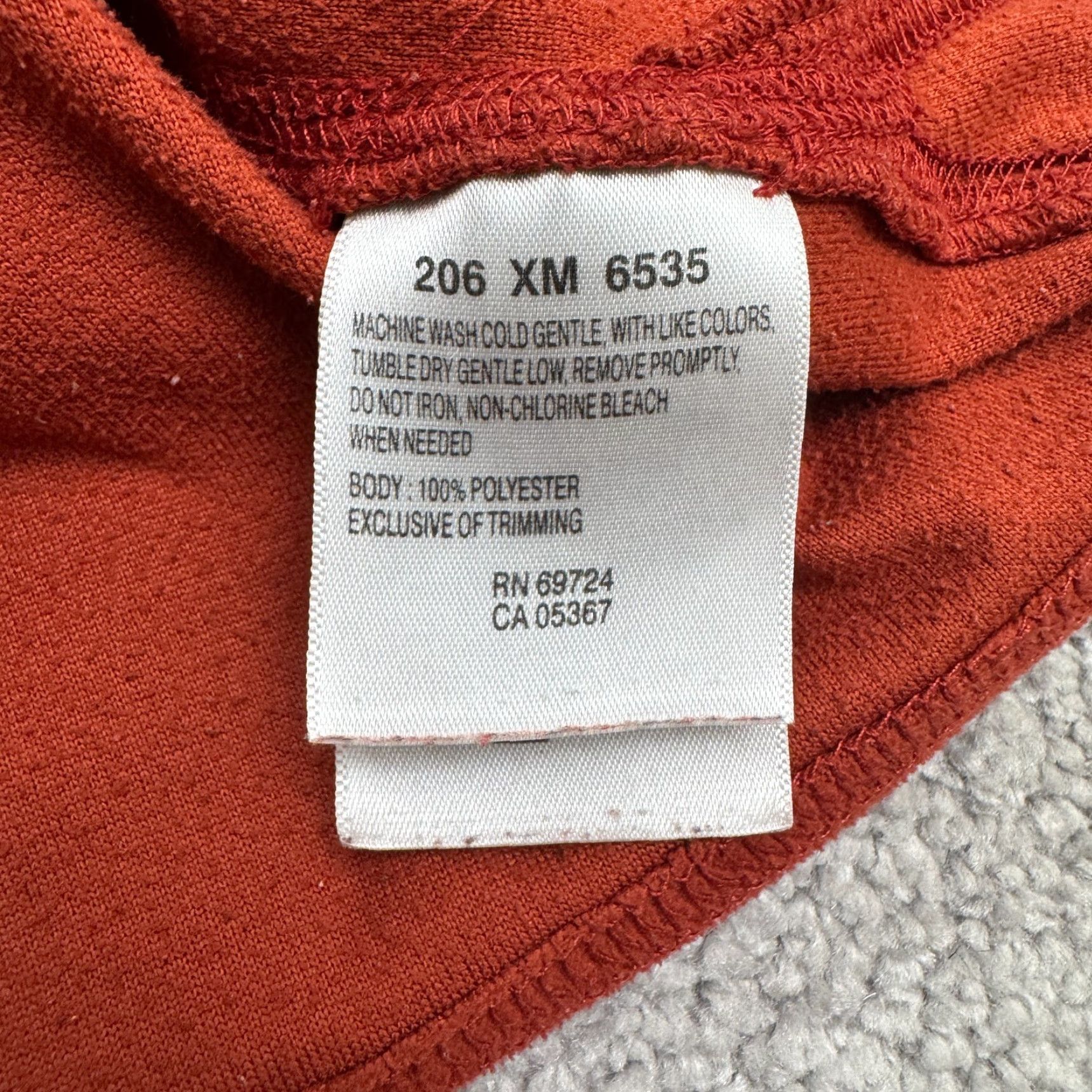 Vintage Columbia Jacket Mens Large Orange Outdoor Y2K 1/4 Zip Fleece Pullover Sweatshirt Size L / US 10 / IT 46 - 7 Thumbnail