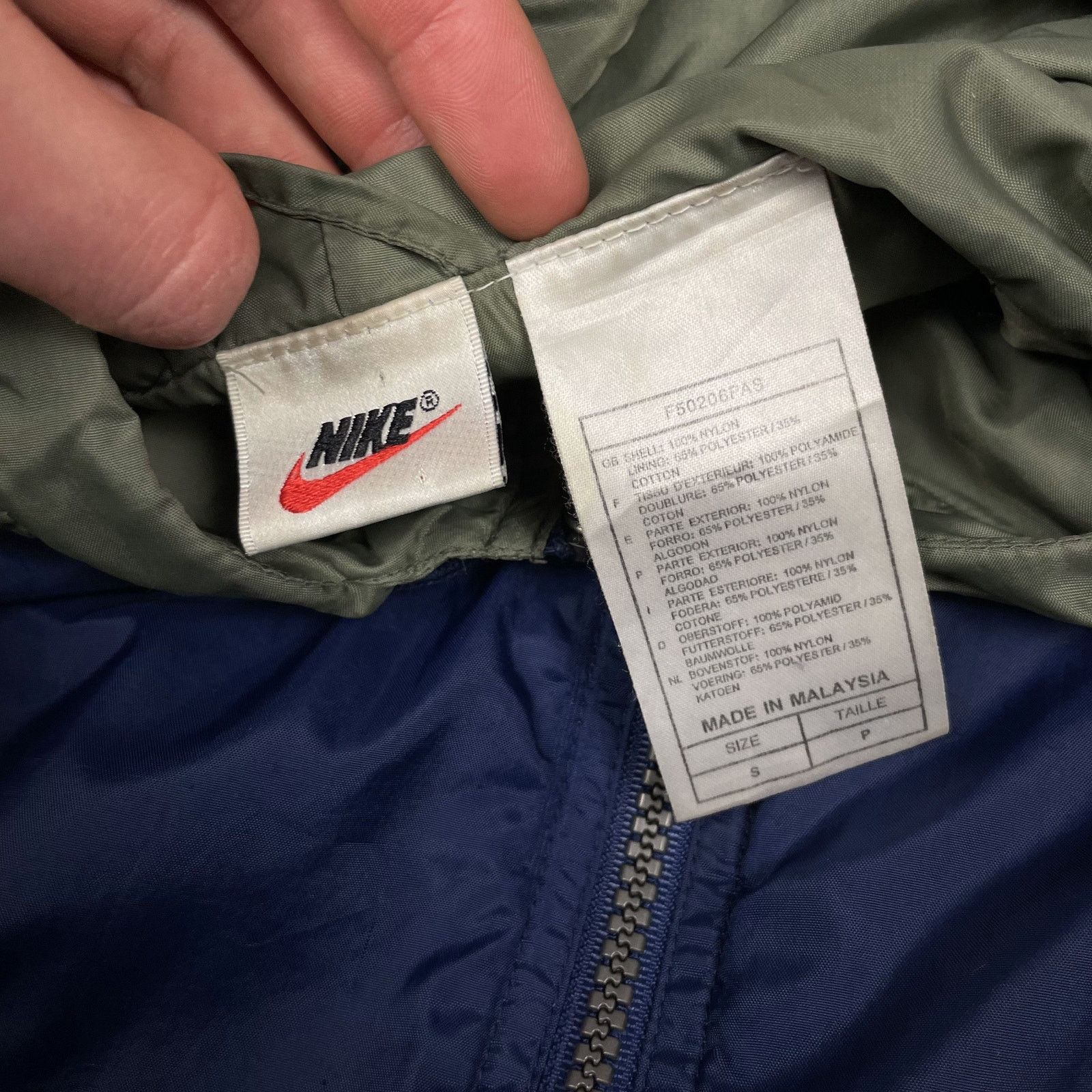 Nike × Vintage VTG Nike Men's Blue Sport & Fitness Full Zip Track Jacket S Size US S / EU 44-46 / 1 - 12 Thumbnail