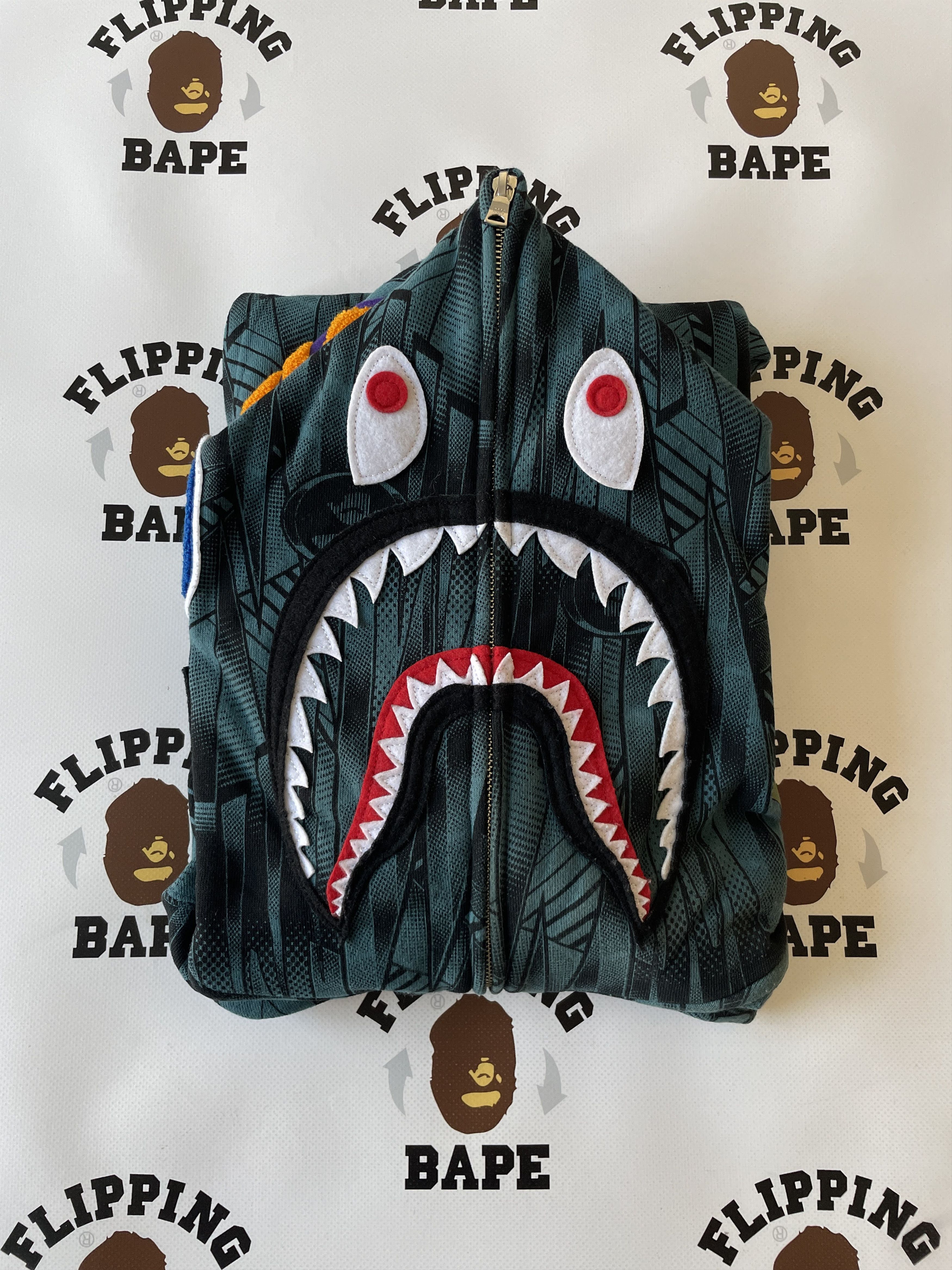 Bape BAPE SPEED RACER SHARK FULL ZIP HOODIE (2023) Size US XL / EU 56 / 4 - 2 Thumbnail