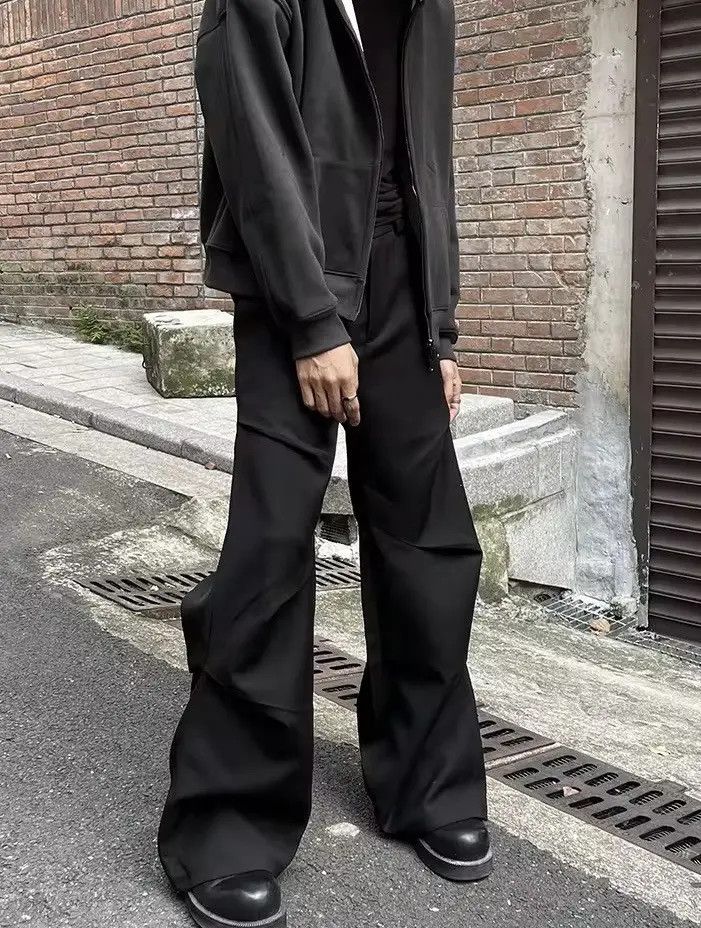 Japanese Brand × Vintage Outdoor retro cleanfit ruched pleated flared pants Size US 32 / EU 48 - 2 Thumbnail