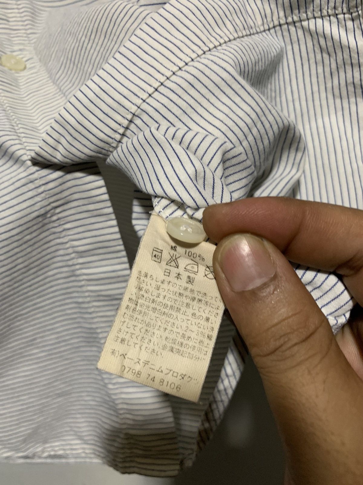 Orslow Orslow diagonal striped shirt Size US M / EU 48-50 / 2 - 4 Thumbnail