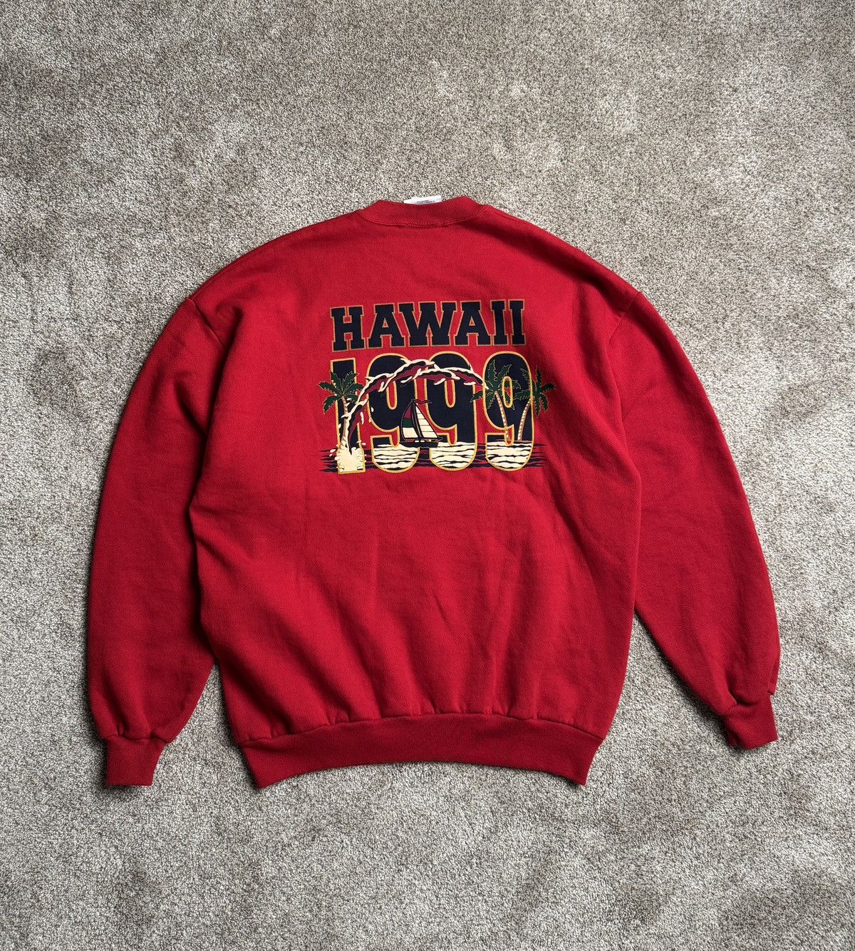 Chalk Line VINTAGE RED CHALKLINE “HAWAII 1999” MADE IN USA SWEATSHIRT Size US XL / EU 56 / 4 - 1 Thumbnail