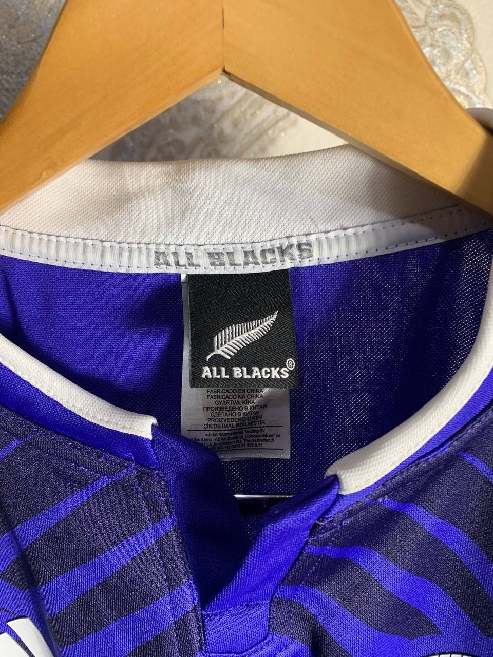 Adidas Vintage Adidas New Zealand Rugby Jersey Football Retro Size US S / EU 44-46 / 1 - 5 Thumbnail
