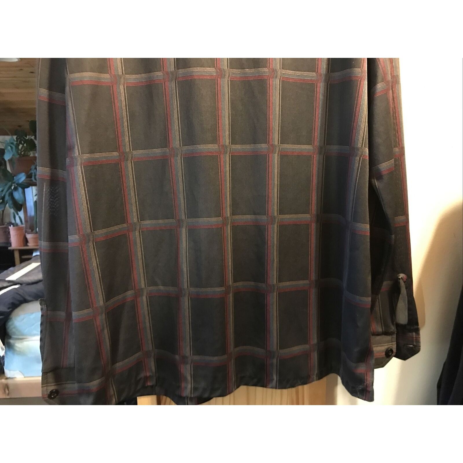 Other Marina of California VTG Mens L Brown Striped LS Poly Shirt Size US L / EU 52-54 / 3 - 12 Thumbnail