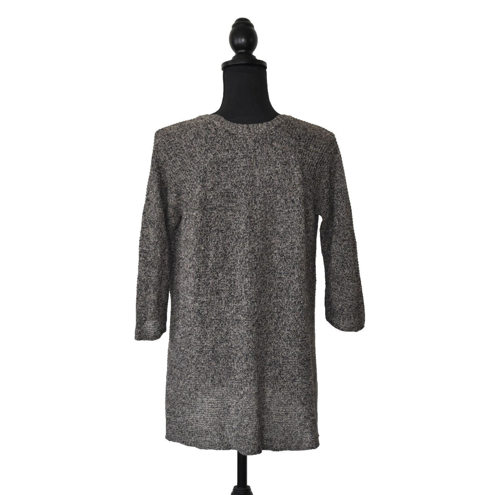 Eileen Fisher EILEEN FISHER Linen Knit 3/4 Sleeve V Neck Sweater Size PM Size M / US 6-8 / IT 42-44 - 3 Thumbnail