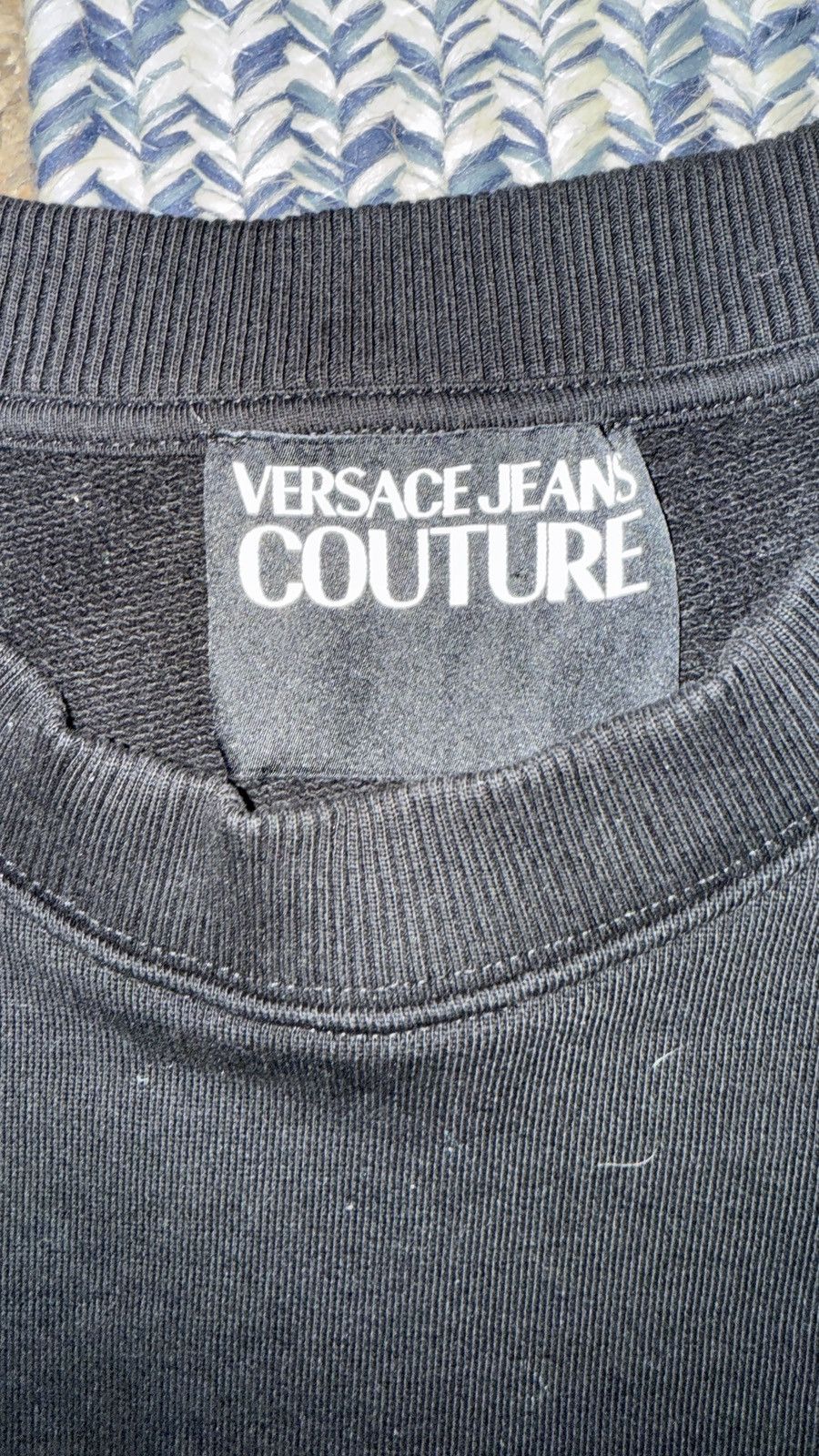 Versace VERSACE JEANS COUTURE LOGO SWEATSHIRT-BLACK. Size US XXL / EU 58 / 5 - 3 Thumbnail