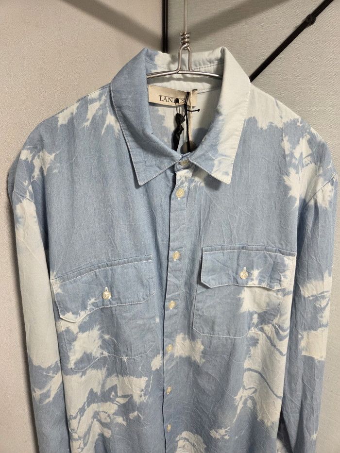 Laneus Laneus skyblue sprayed effect shrit Size US S / EU 44-46 / 1 - 2 Thumbnail