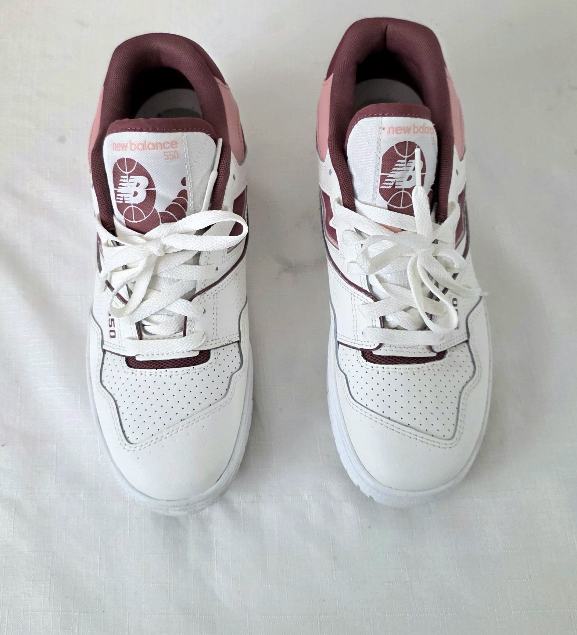 New Balance New Balance Women 550 sneakers 'Washed Burgundy10 Men 8.5 Size US 8 / EU 41 - 2 Thumbnail