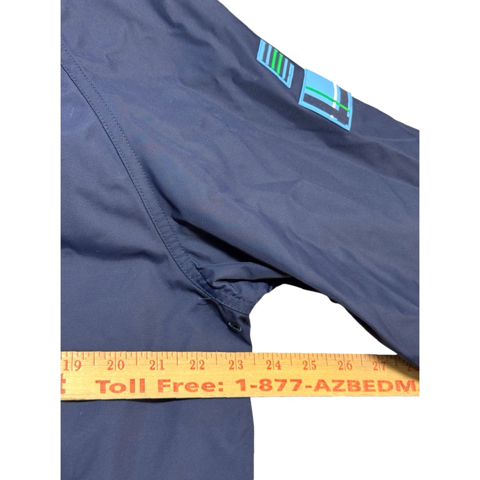 Tory Burch Tory Burch Sport All-Weather Jacket Navy Blue L Women Full Zip Hooded Waterproof Wind-Resistant Logo Quilted Outdoor All Seasons Jacket Size L / US 10 / IT 46 - 3 Thumbnail