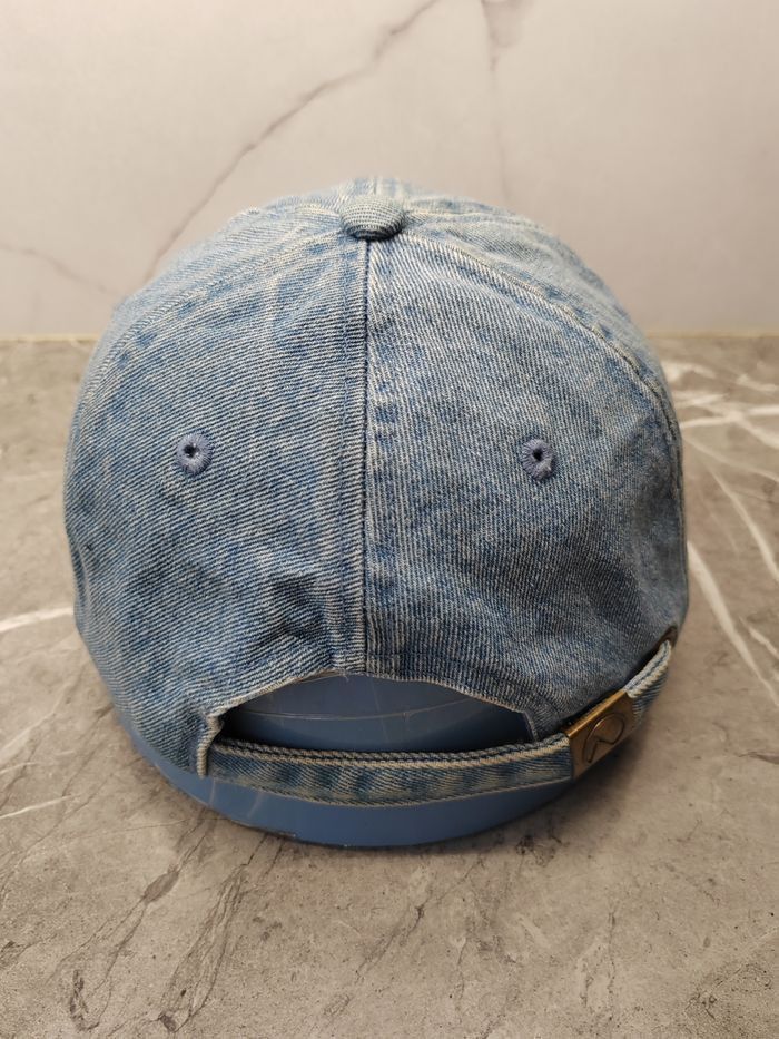 Japanese Brand Vintage Plain Denim Cap Hat Size ONE SIZE - 3 Thumbnail
