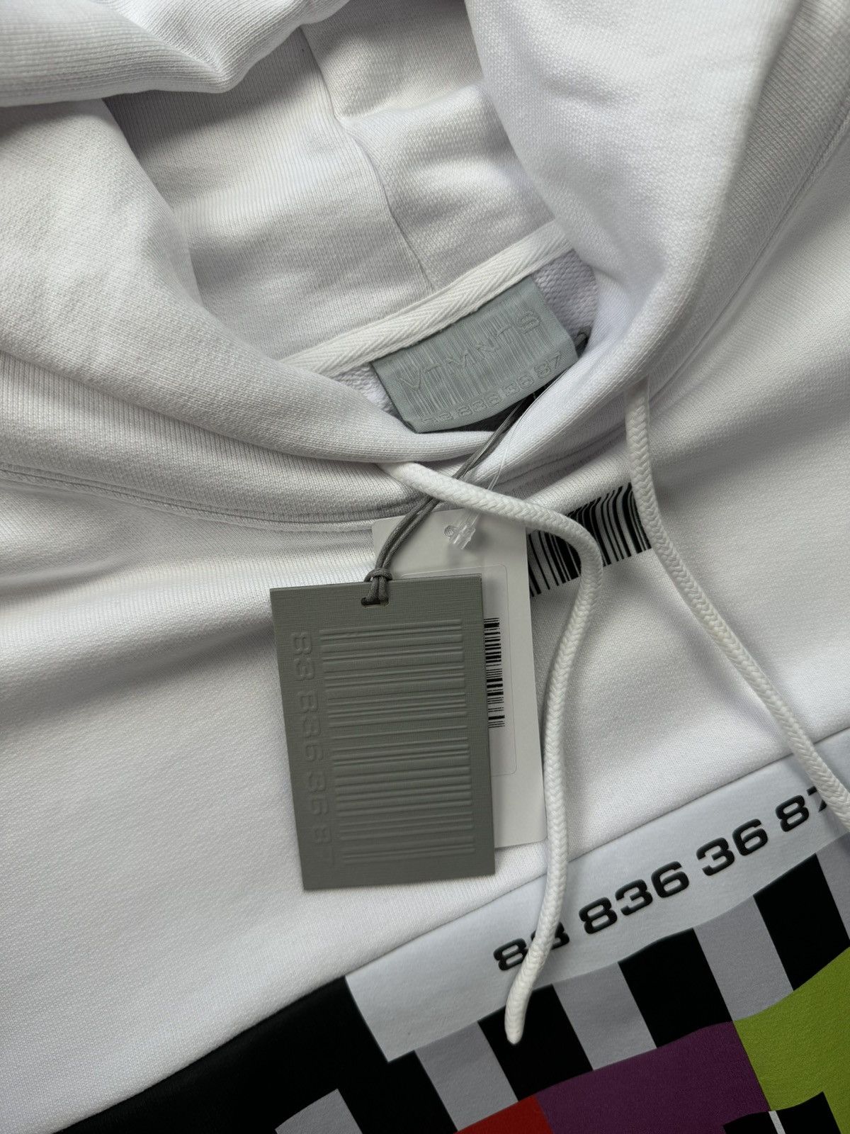 VTMNTS VTMNTS “No Signal” Barcode Hoodie SS23 Size US XL / EU 56 / 4 - 6 Thumbnail