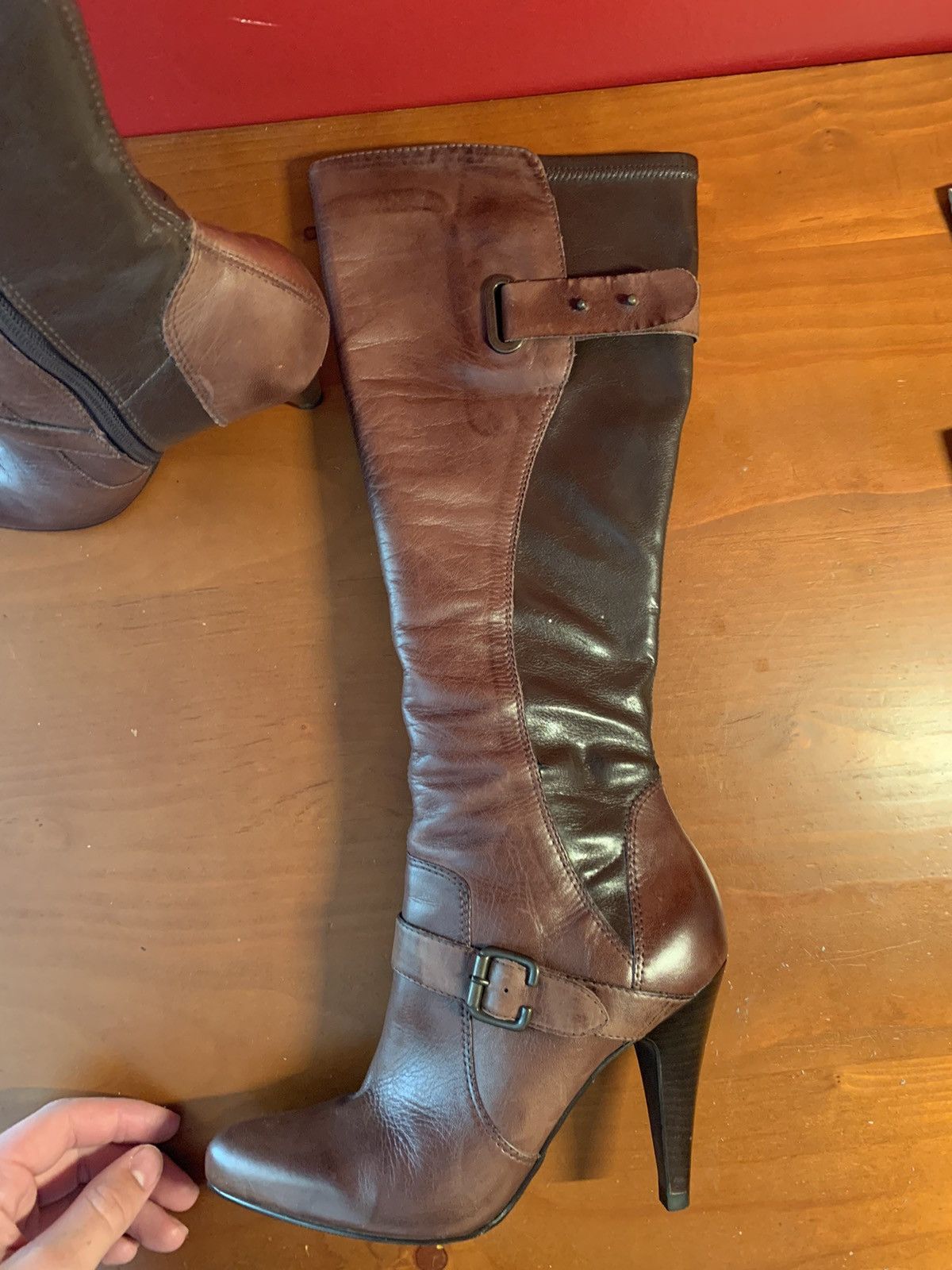 Leather × Vintage Vintage leather boots Size US 7.5 / IT 37.5 - 9 Thumbnail