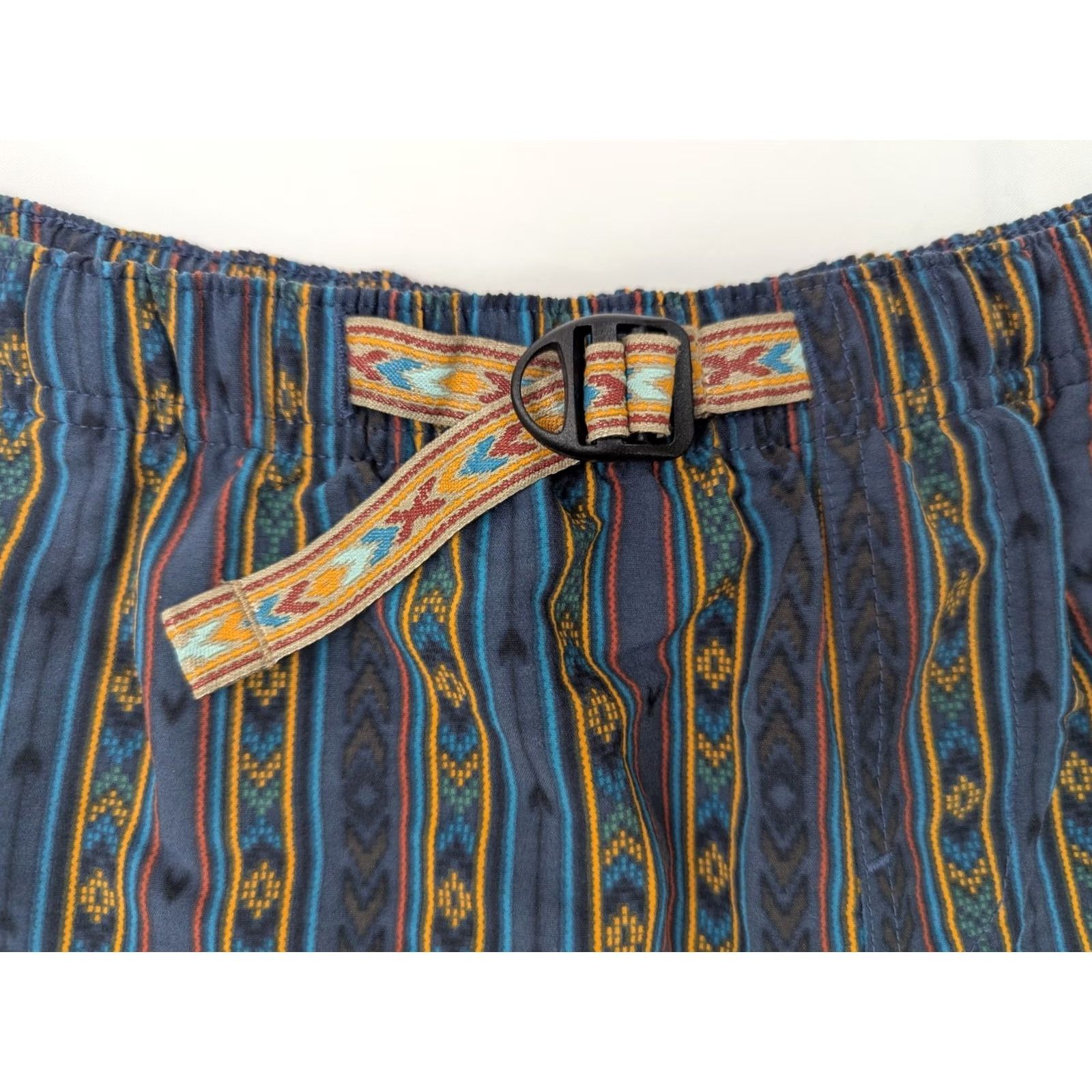 Prana prAna Indio Heritage Short Dark Sky Aztec Boho Belted Shorts, Women XS (27x3) Size 26" / US 2 / IT 38 - 3 Thumbnail