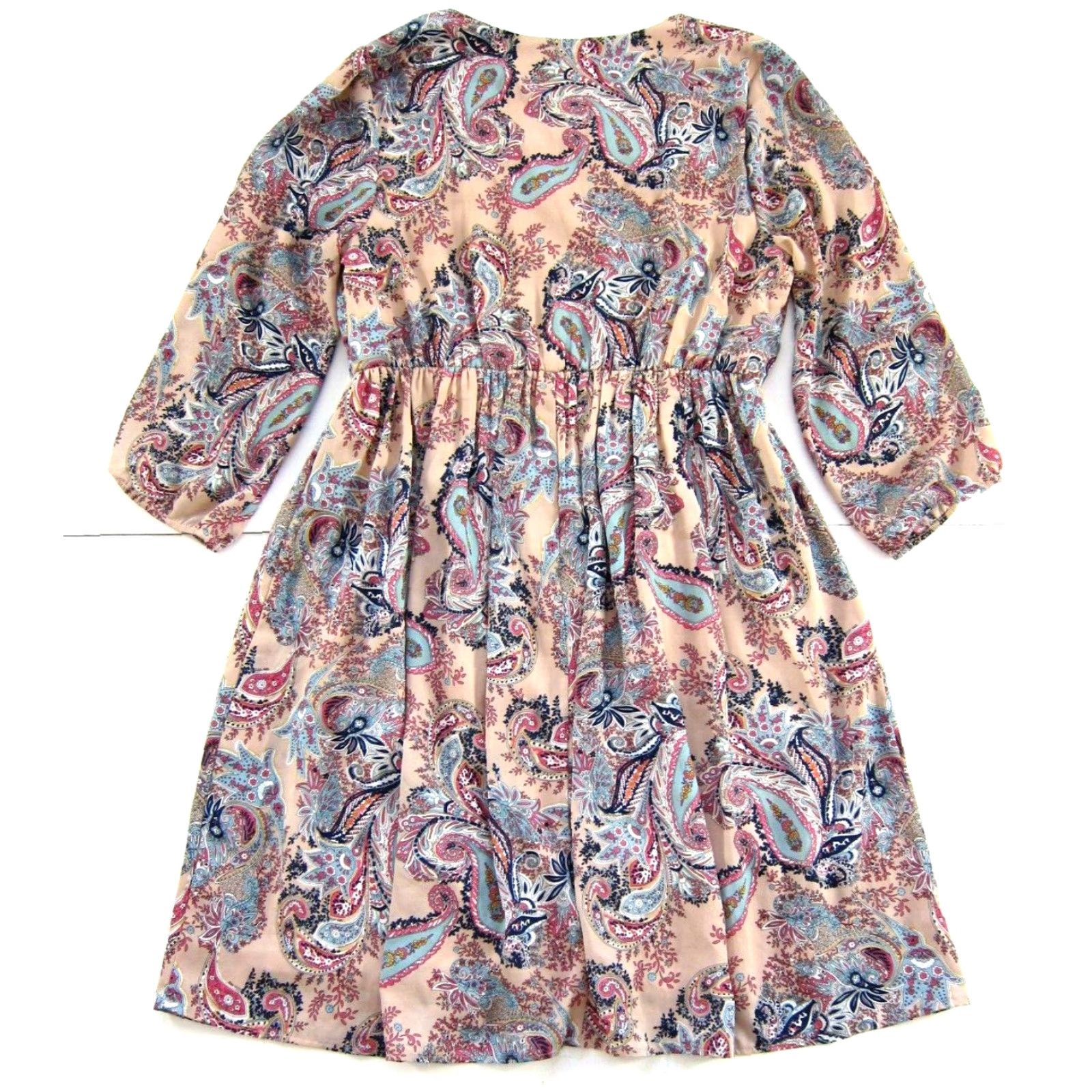 Pinko Daniel Rainn Pink Floral 3/4 Sleeve Embroidered Smock Tunic Dress M Womens Size M / US 6-8 / IT 42-44 - 2 Thumbnail