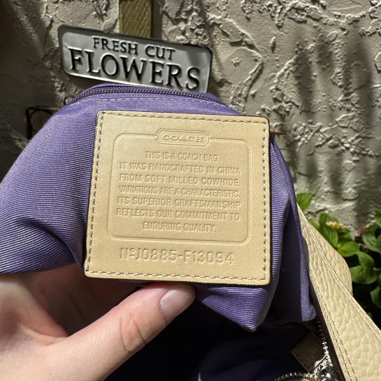Coach Slouchy Y2K Beige Pebbled Leather Coach Bag Size ONE SIZE - 7 Thumbnail