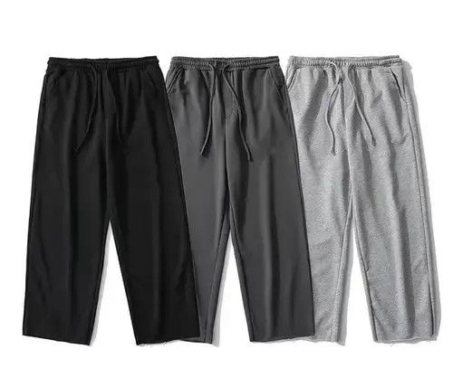 Japanese Brand 20AW Indigo Union Japan Dark Grey Straight Legs Sweatpants Size US 31 - 3 Thumbnail