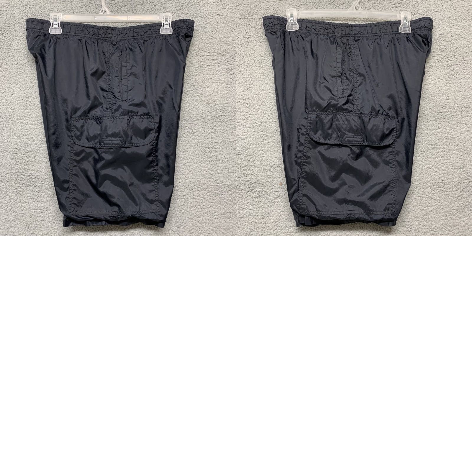 Vintage Results Mens Sport Athletic Shorts Size Large Black Pockets Elastic READ Liner Reading? Size US 33 - 9 Thumbnail