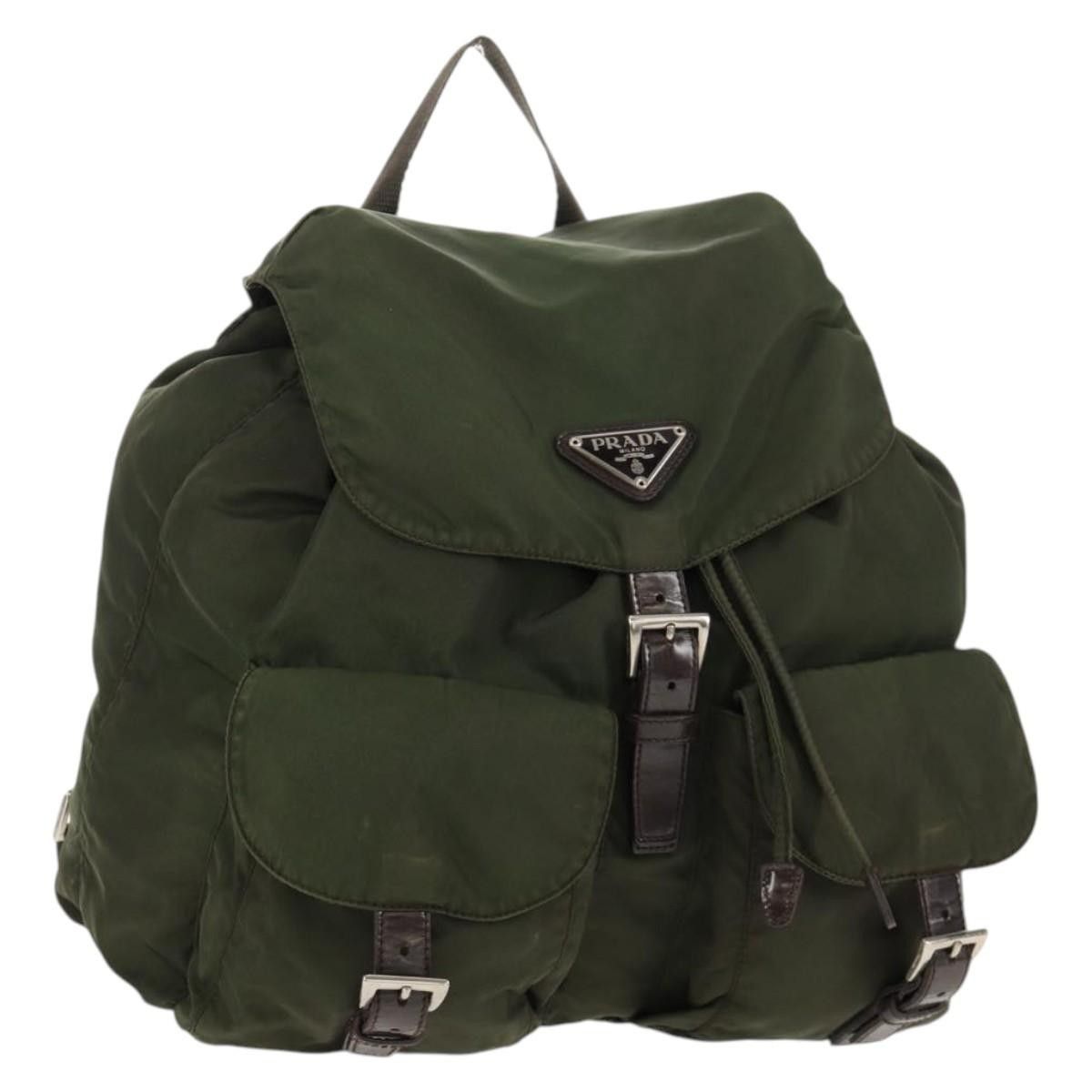 Prada Prada Double Front Pocket Backpack Tessuto Size ONE SIZE - 1 Thumbnail