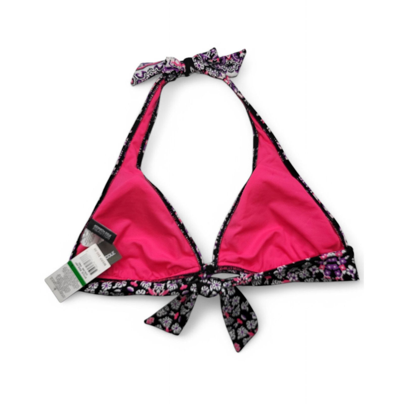 Kenneth Cole NWT KENNETH COLE Reaction Womens Mandala Halter Bikini Top Size L / US 10 / IT 46 - 5 Thumbnail