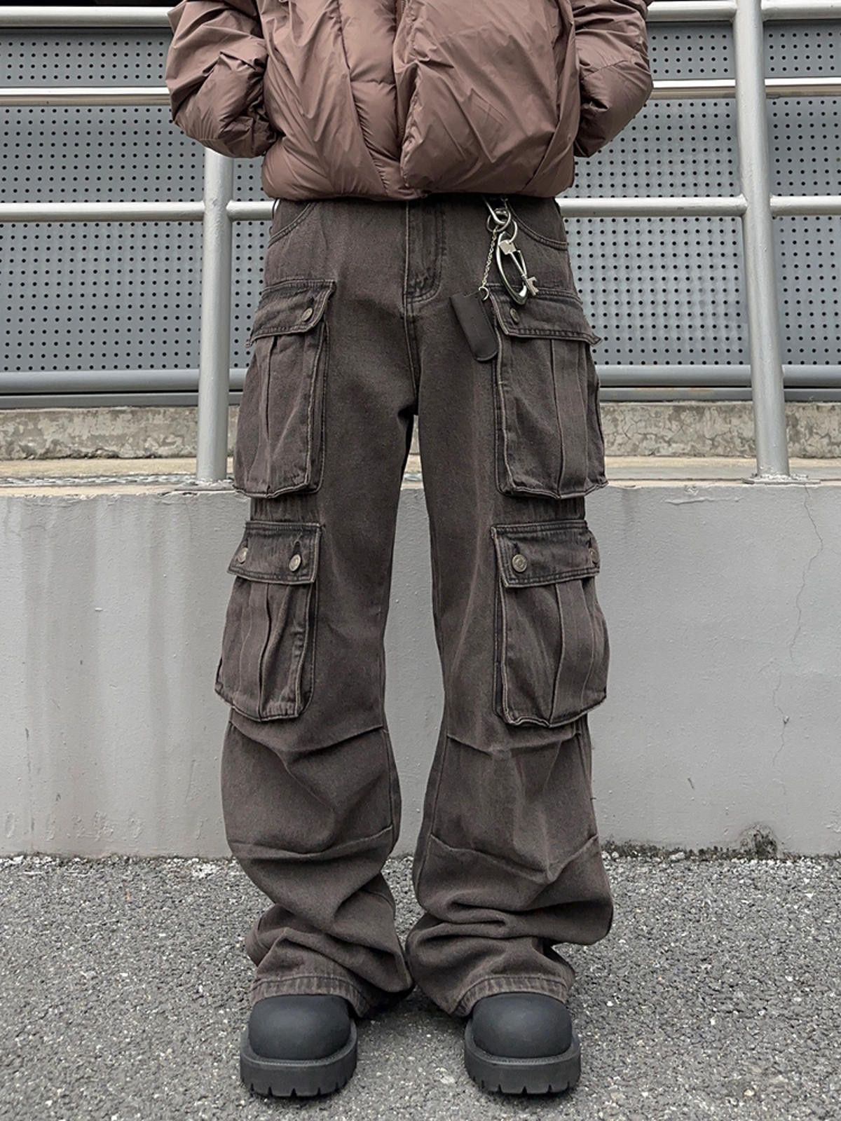 Vintage Cargo Wide Leg Pants Size US 32 / EU 48 - 3 Thumbnail