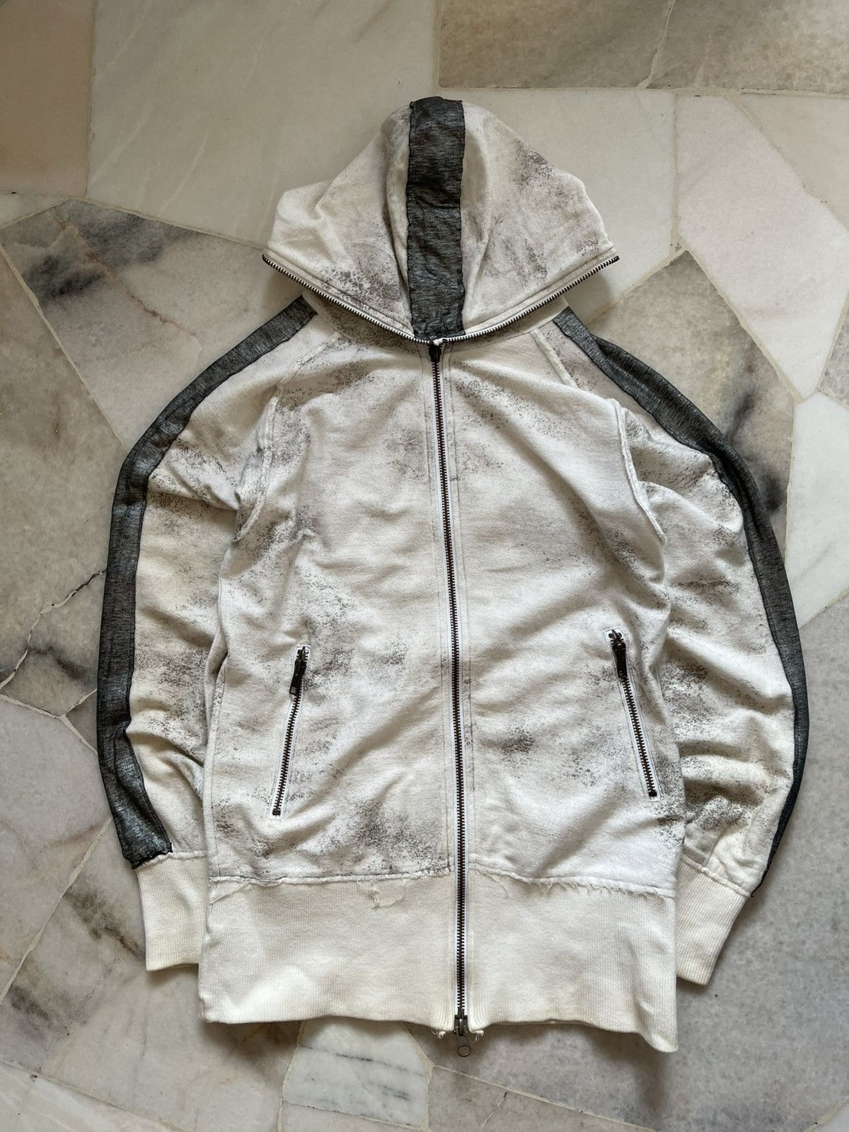 GOSTAR DE FUGA × If Six Was Nine × Le Grande Bleu (L.G.B.) Gosta de Fuga Distressed Punk Style Fullzip Hoodie Size US S / EU 44-46 / 1 - 3 Thumbnail