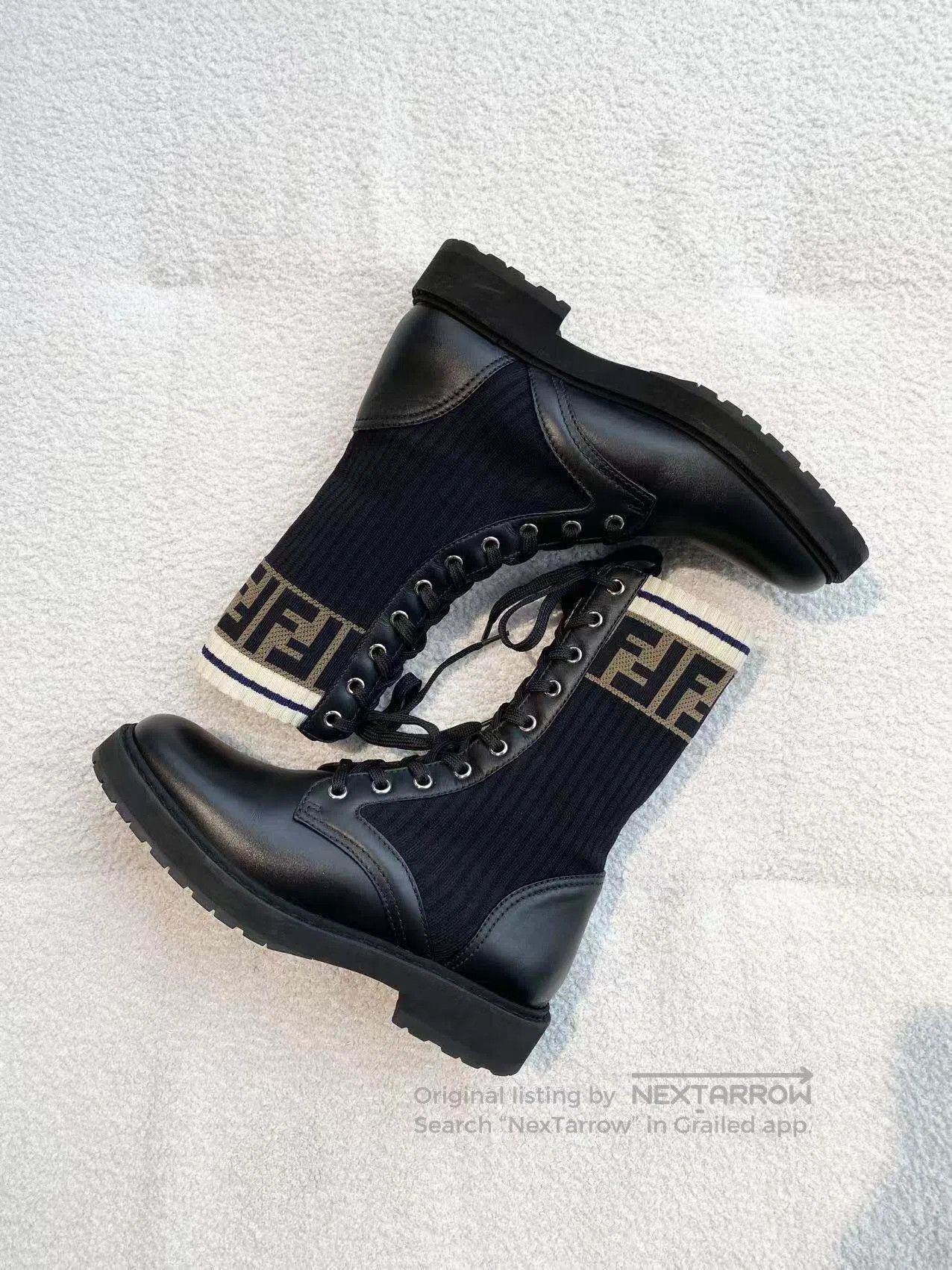 Fendi Fendi Old flower Martin boots| Size US 5.5 / IT 35.5 - 4 Thumbnail