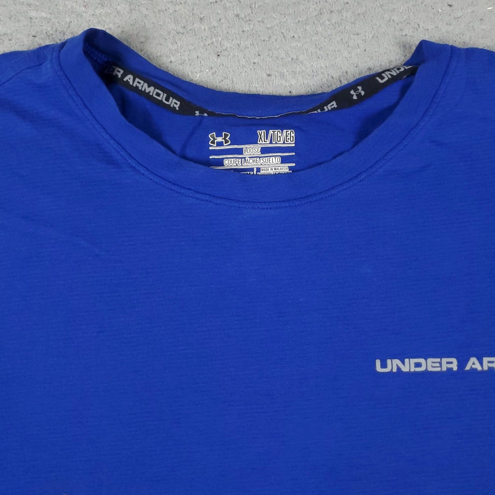 Under Armour Under Armour T Shirt Mens XL Blue Active Work Out Gym Short Sleeve Sport Casual Basic Regular Teamwear Size US XL / EU 56 / 4 - 3 Thumbnail